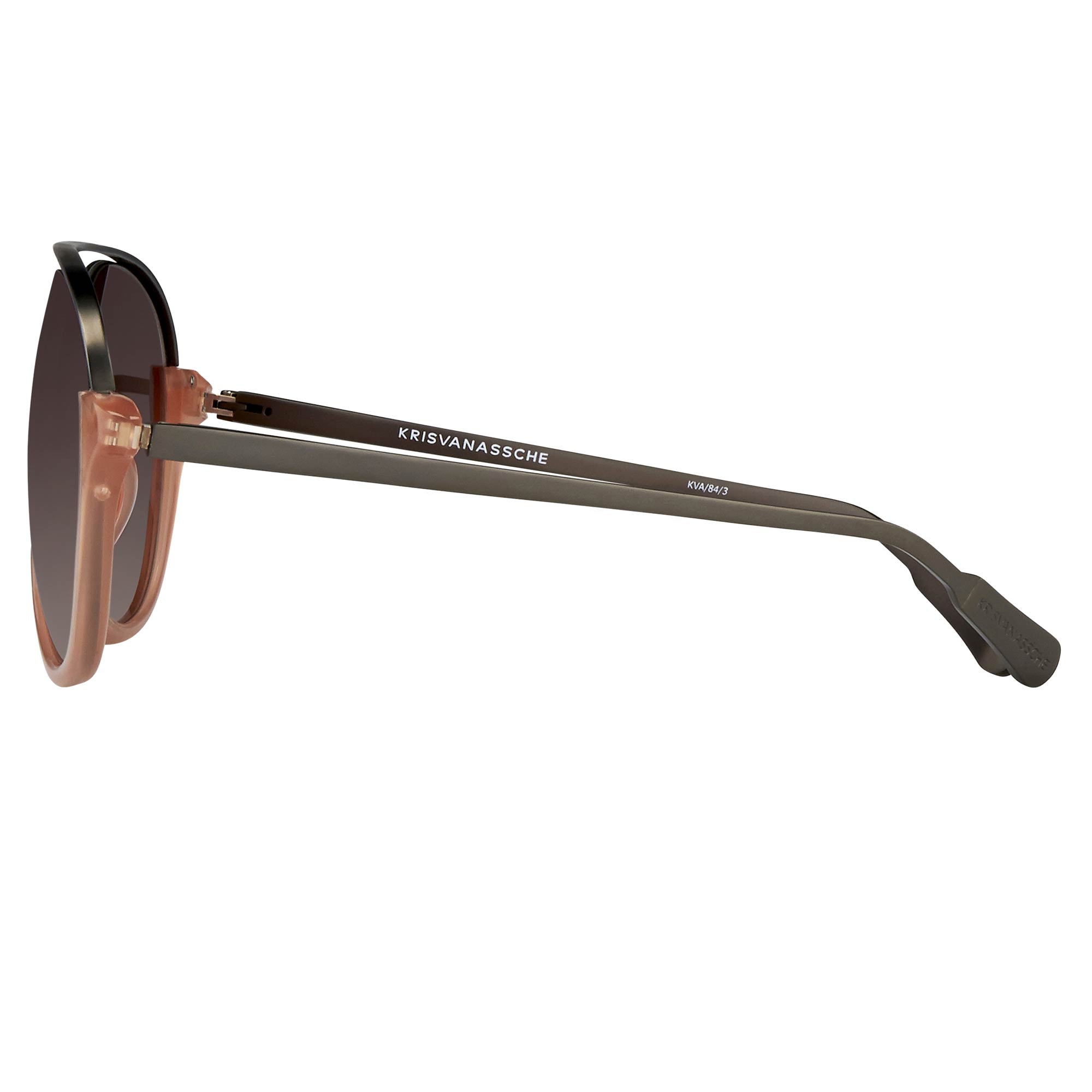 Kris Van Assche Sunglasses Peach and Brown-GR8 Sunglasses