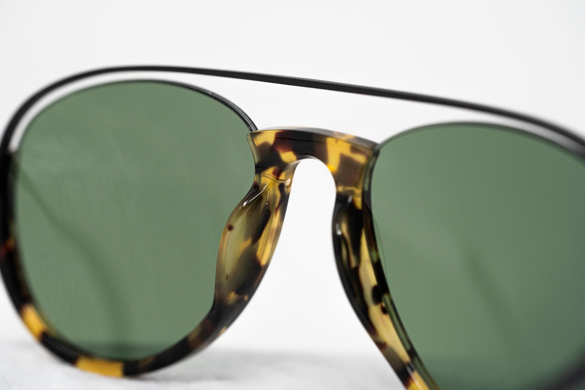 Kris Van Assche Sunglasses Black Tortoise Shell and Green-GR8 Sunglasses