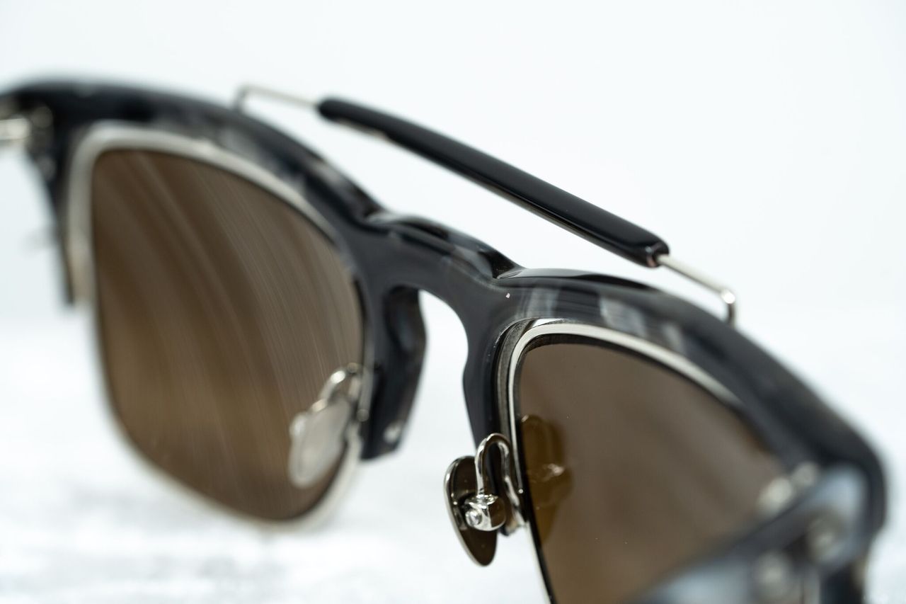 Kris Van Assche Sunglasses D-Frame Black and Orange-GR8 Sunglasses