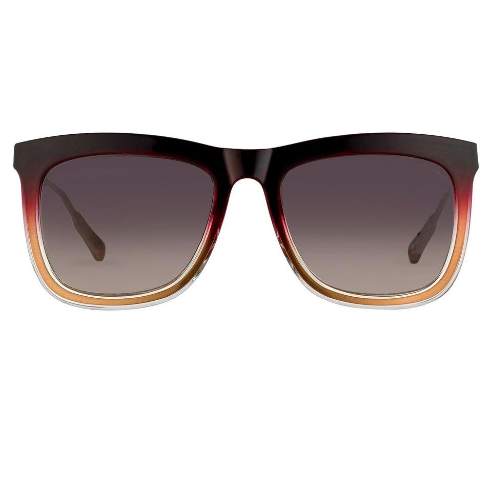Kris Van Assche Sunglasses D-Frame Burgundy and Brown-GR8 Sunglasses