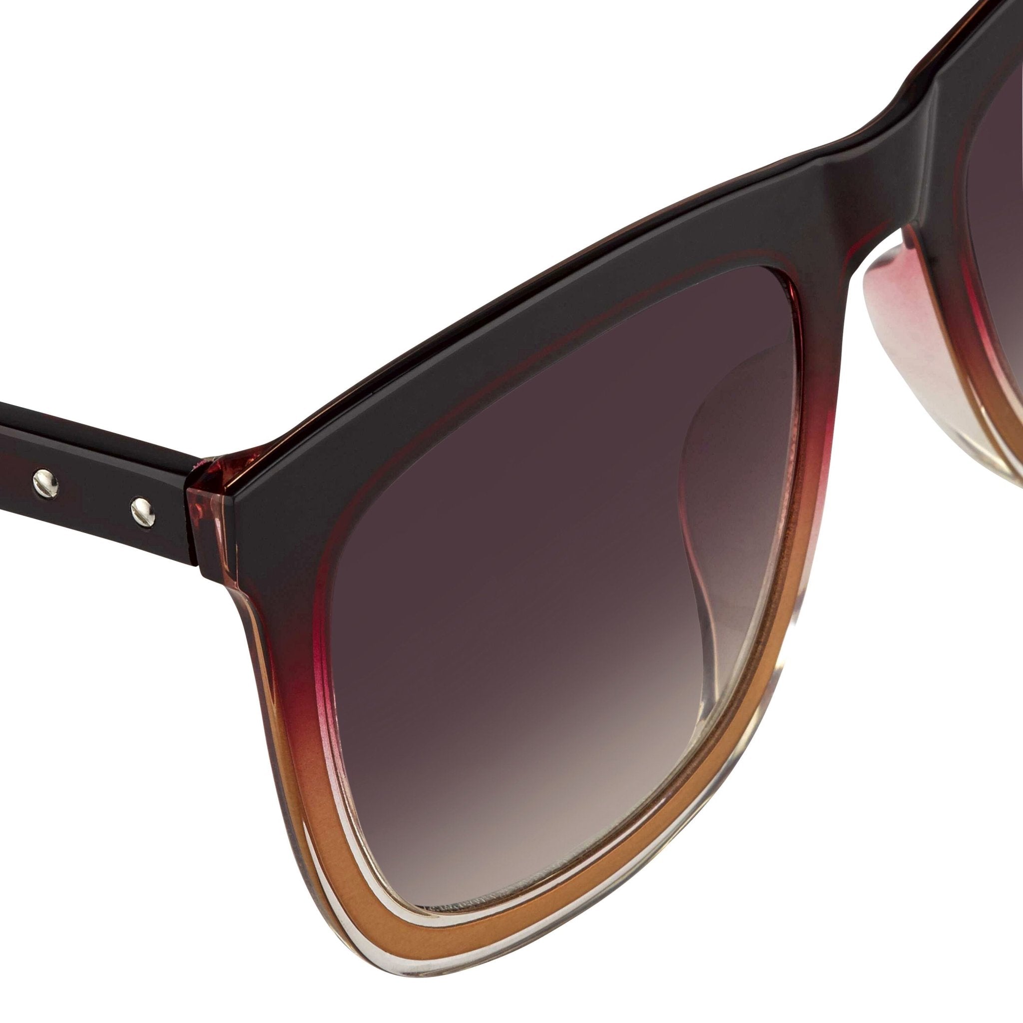 Kris Van Assche Sunglasses D-Frame Burgundy and Brown-GR8 Sunglasses