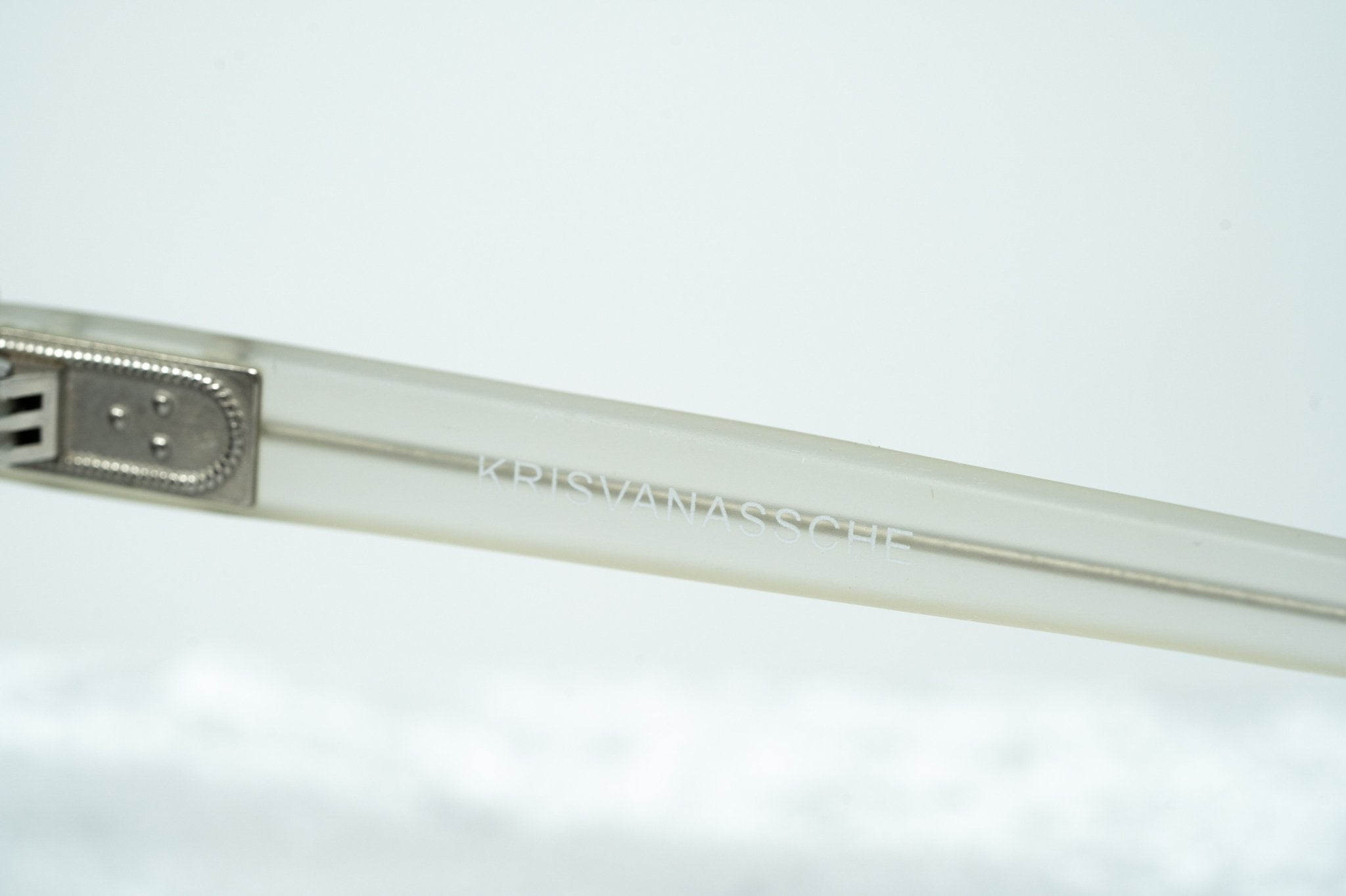 Kris Van Assche Men's Sunglasses D-frame Clear and Grey KVA47C2SUN-GR8 Sunglasses