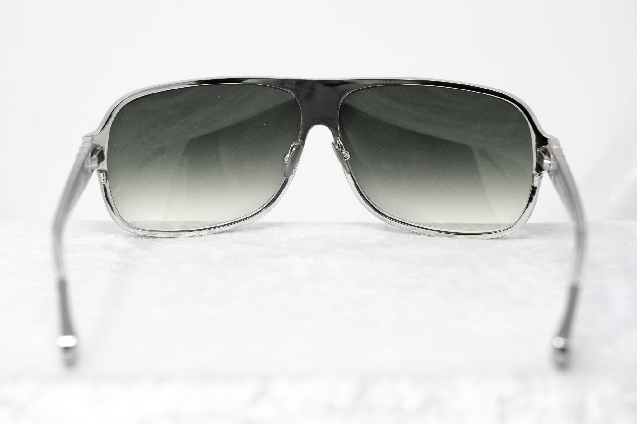 Kris Van Assche Sunglasses Rectangular Silver and Green-GR8 Sunglasses