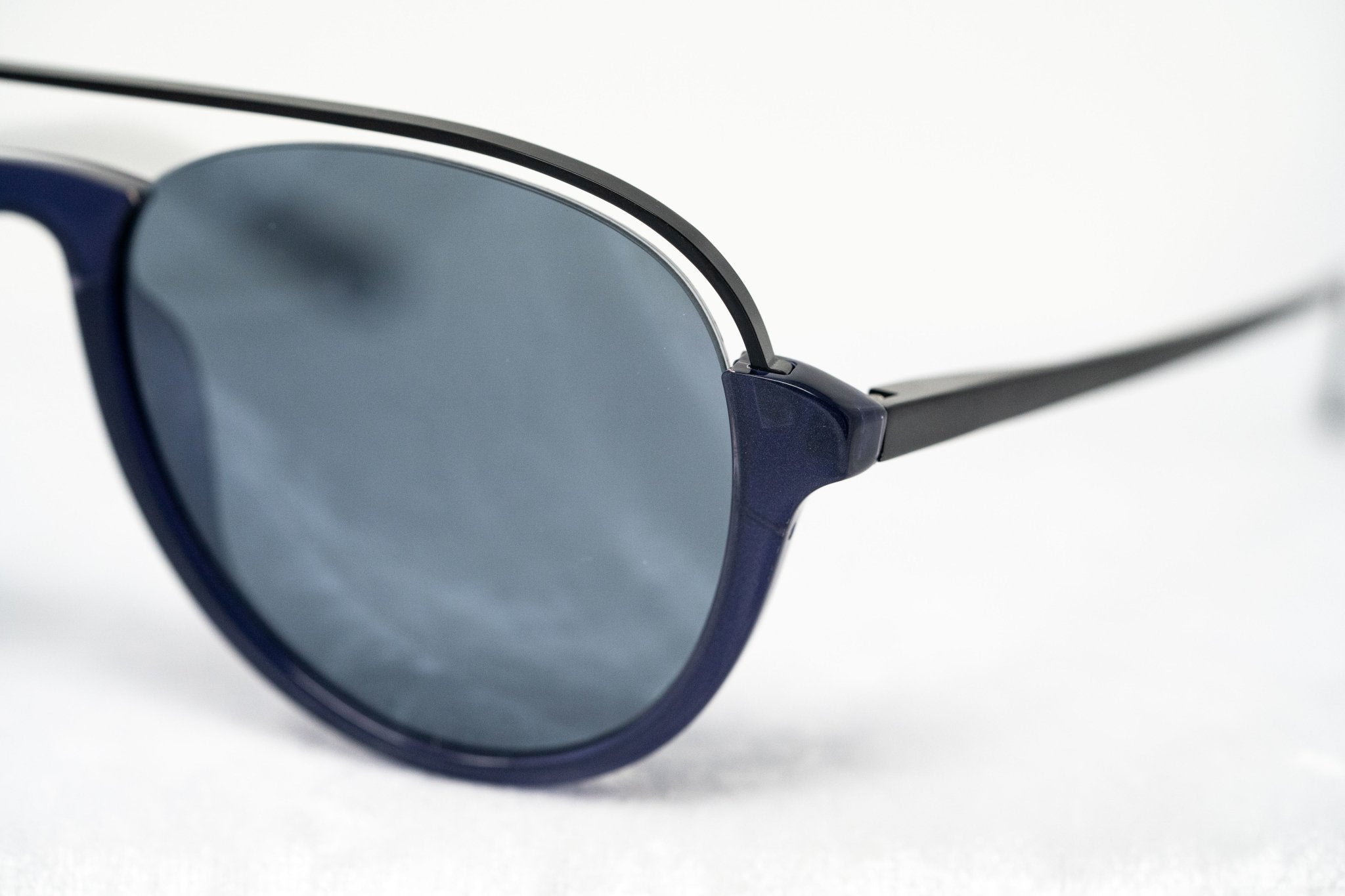 Kris Van Assche Sunglasses Navy Shiny Black and Blue-GR8 Sunglasses