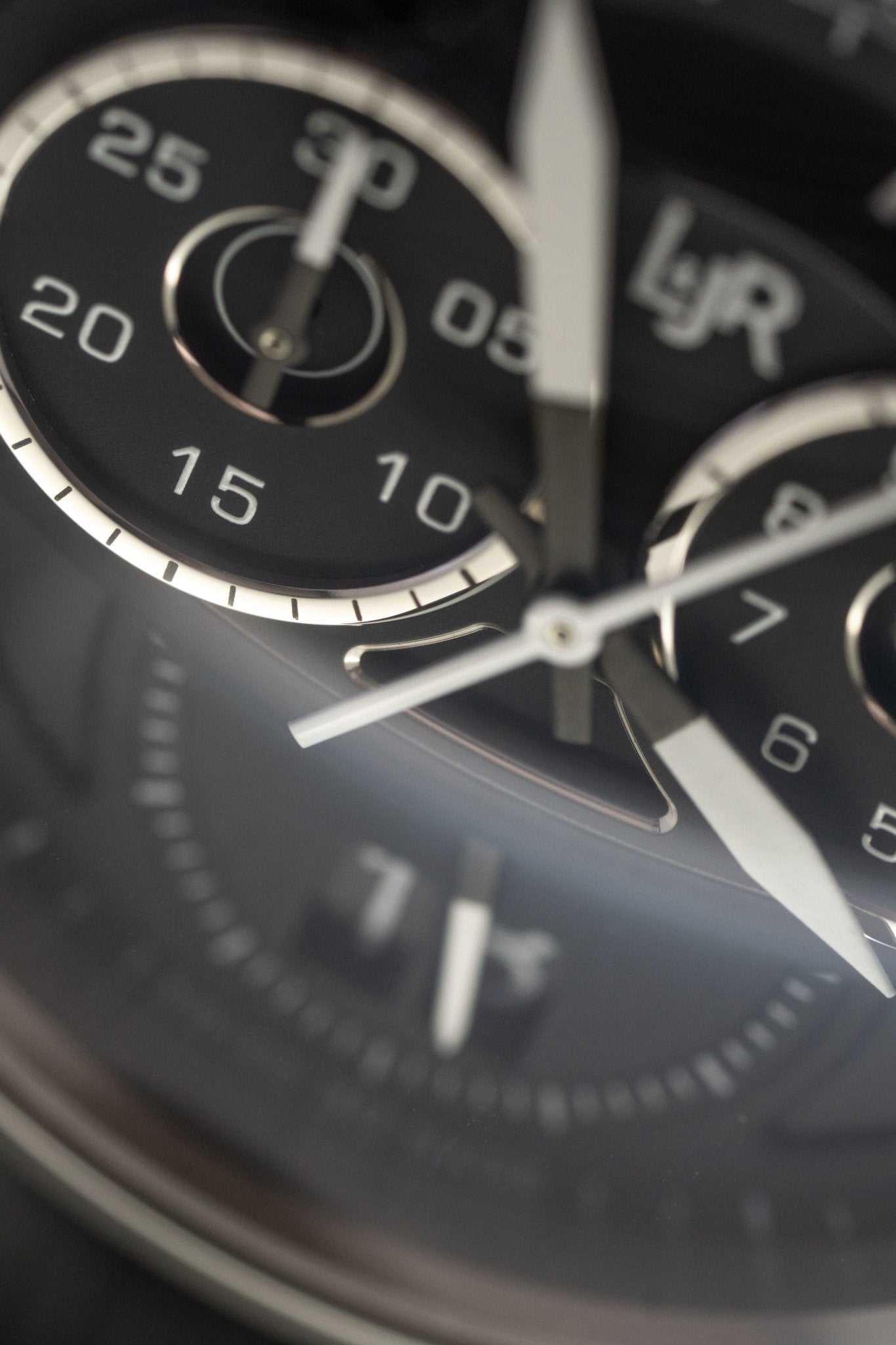 L&Jr Men's Watch Chronograph Day and Date Black S1502-GR8 Sunglasses