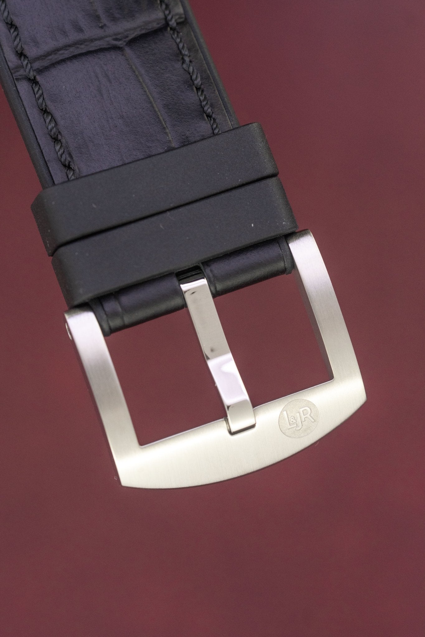 L&Jr Men's Watch Chronograph Day and Date Black S1502-GR8 Sunglasses