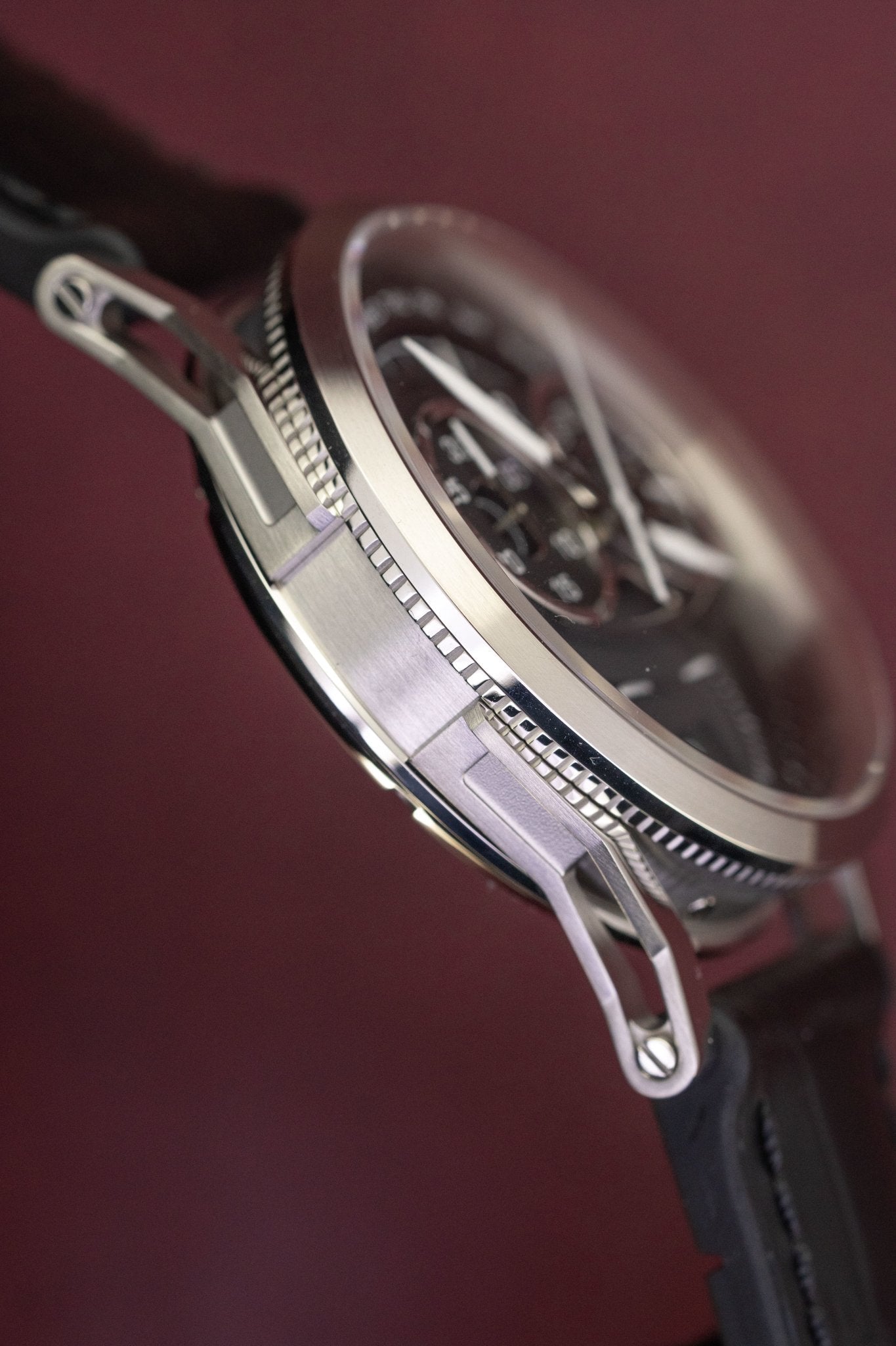 L&Jr Men's Watch Chronograph Day and Date Black S1502-GR8 Sunglasses