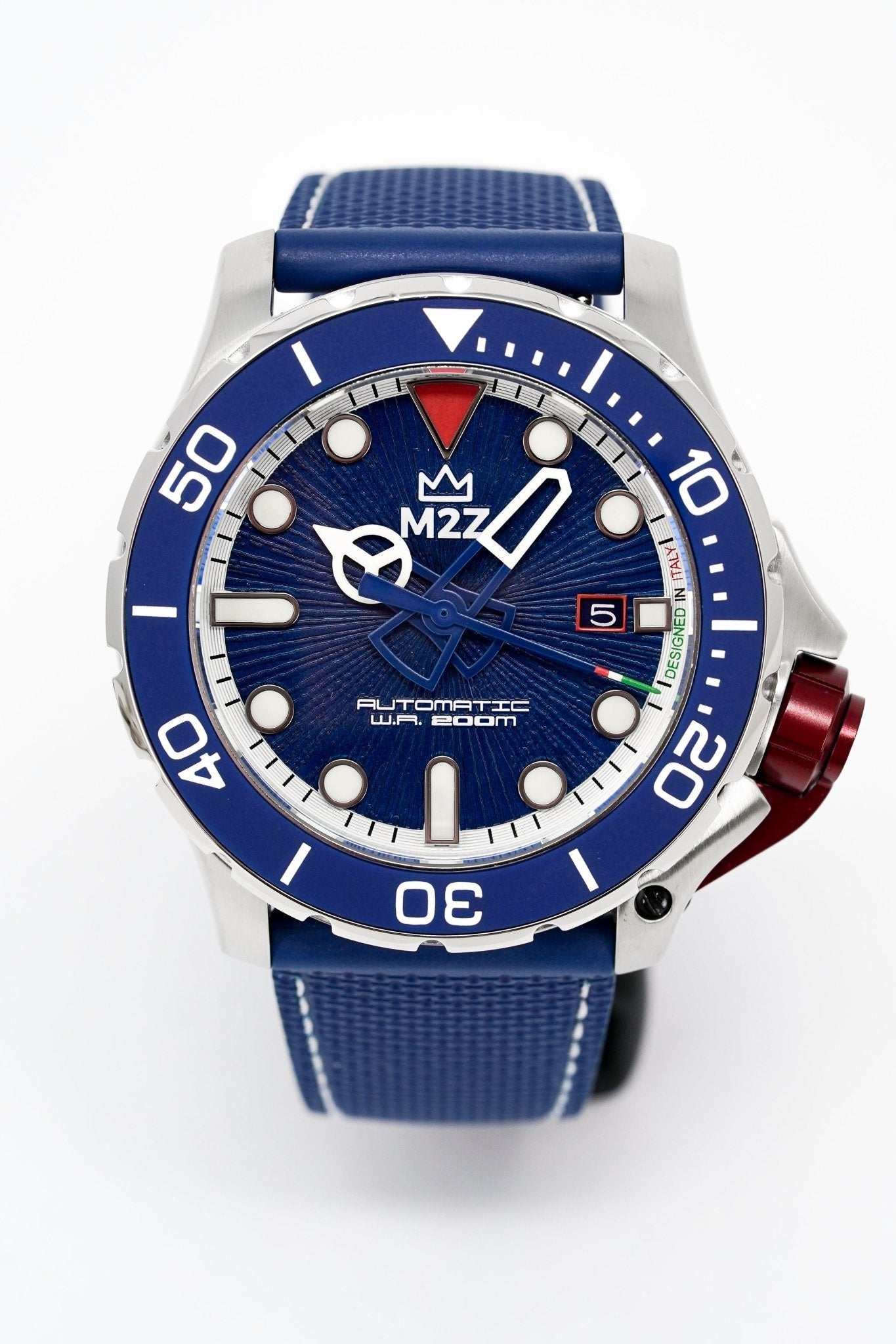 M2Z Men's Watch Diver 200 Blue 200-007-GR8 Sunglasses