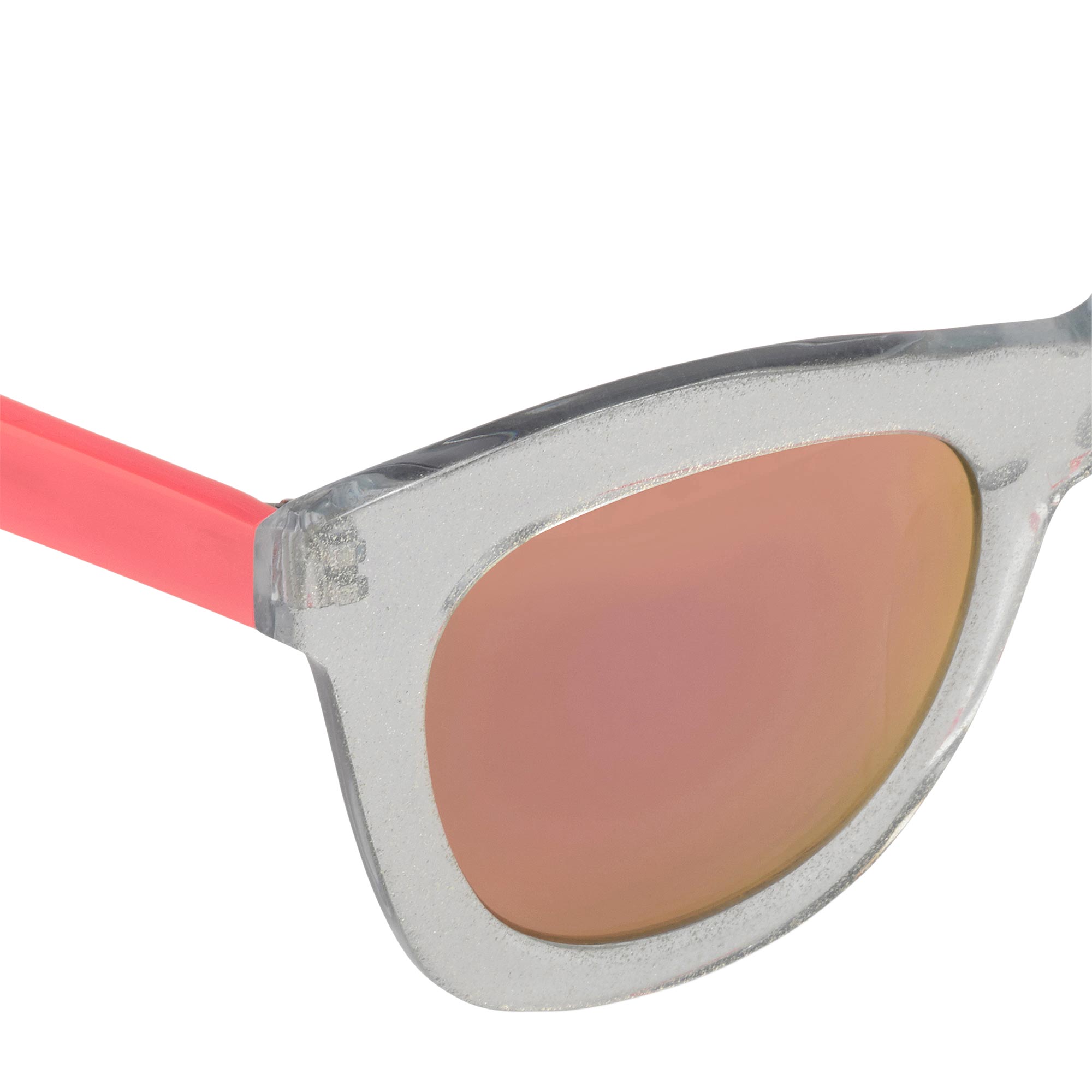 Markus Lupfer Sunglasses D-Frame Blue Glitter Neon Pink Lenses Category 3 Dark Tint ML5C6SUN - Watches & Crystals