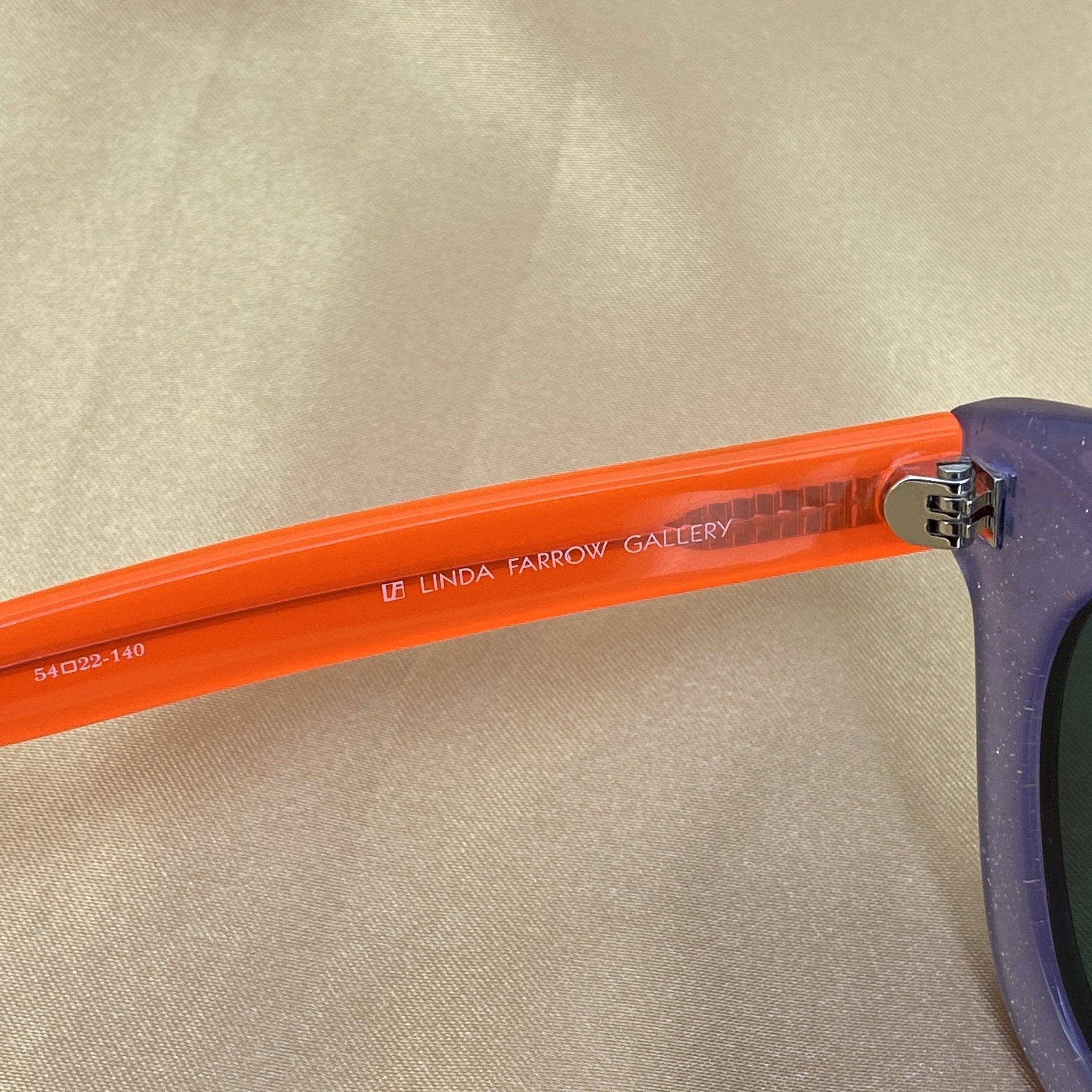 Markus Lupfer Sunglasses D-Frame Lilac Glitter Neon Orange Lenses Category 3 Dark Tint ML5C5SUN - Watches & Crystals