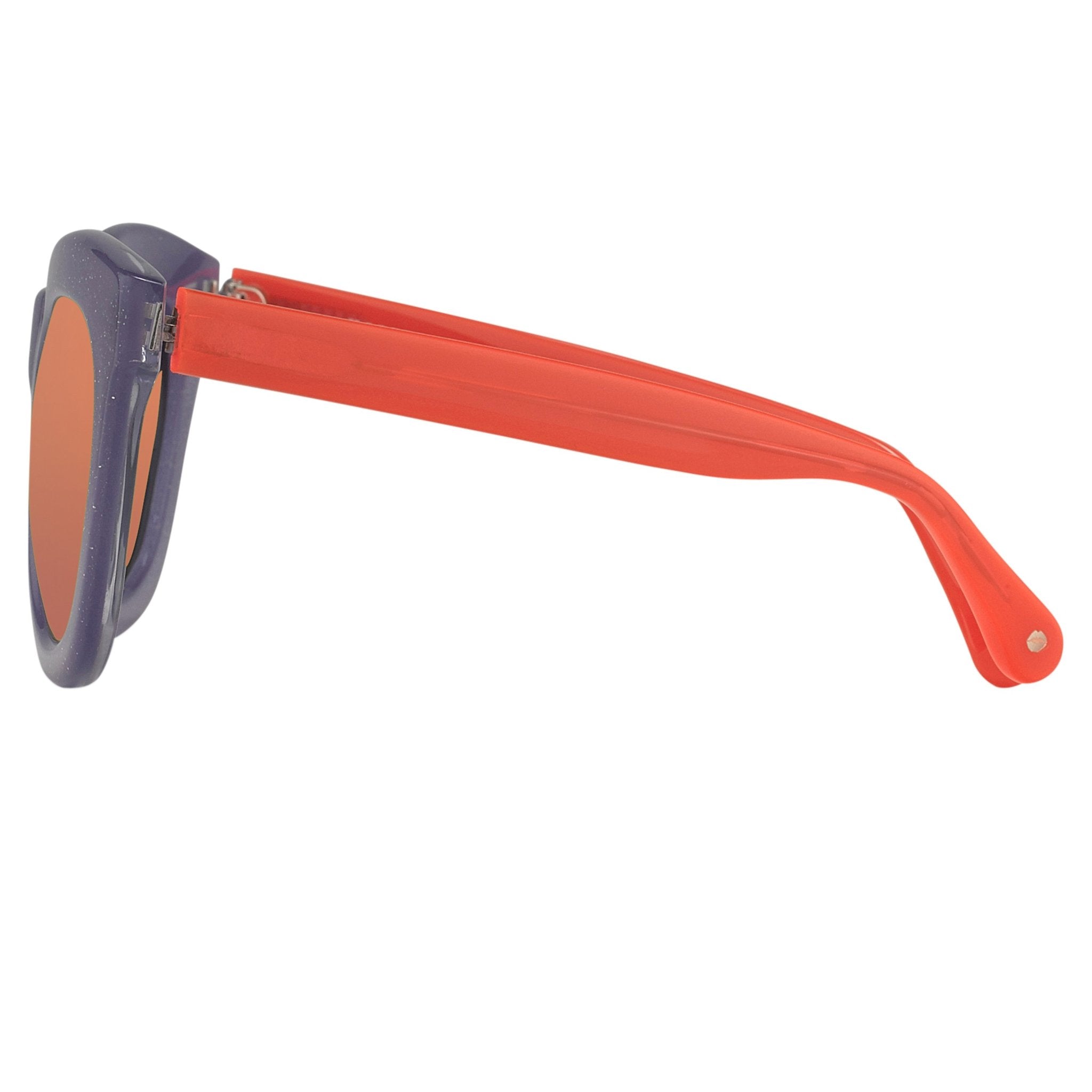 Markus Lupfer D-Frame Lilac and Orange Women's Sunglasses-GR8 Sunglasses