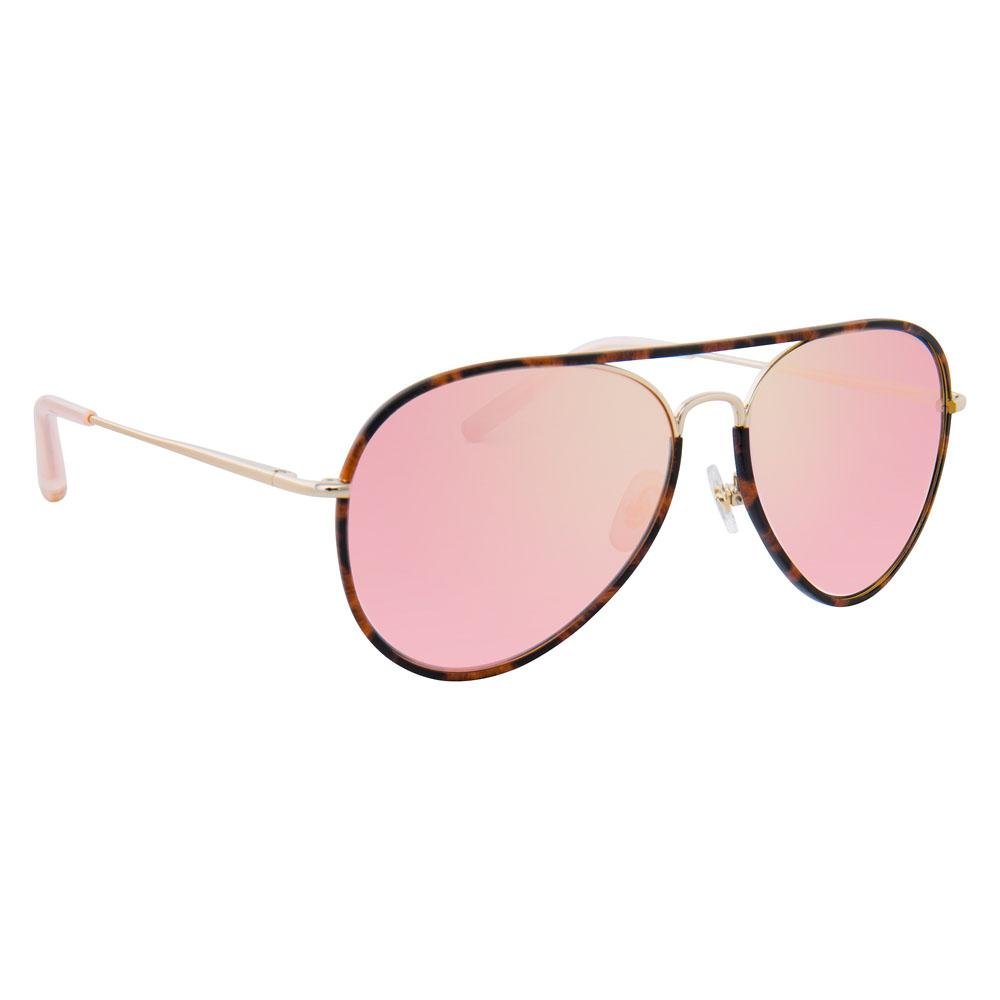 Matthew Williamson Sunglasses Pink Tortoise Shell with Peach Lenses MW154C6SUN - Watches & Crystals