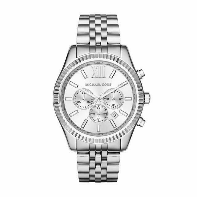Michael Kors Watch Lexington Chronograph Silver MK8405 - Watches & Crystals