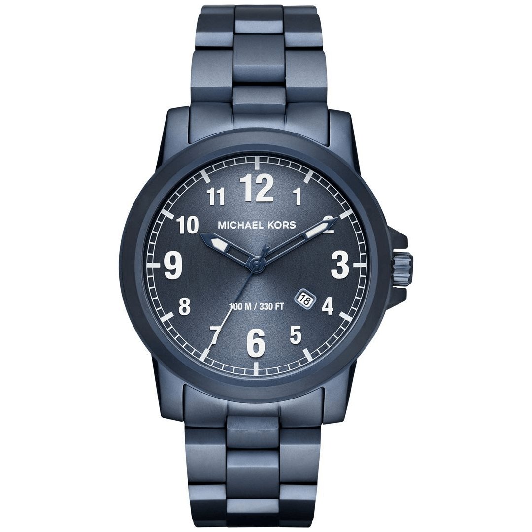 Navy michael kors watch best sale