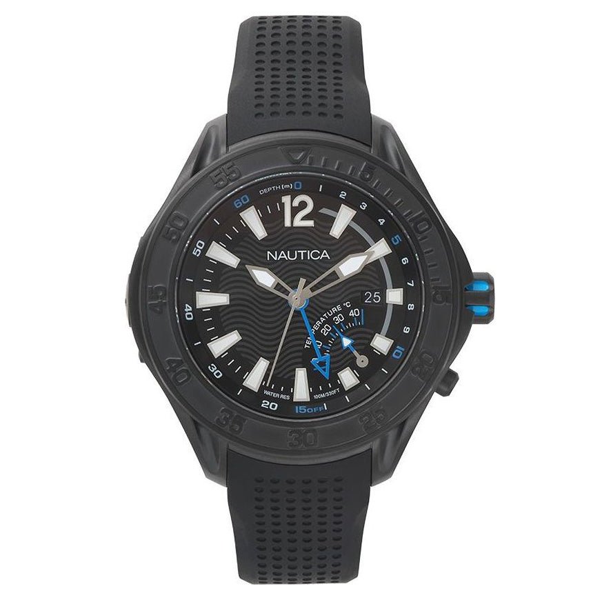 Nautica Men's Watch Breakwater Black NAPBRW002 - Watches & Crystals