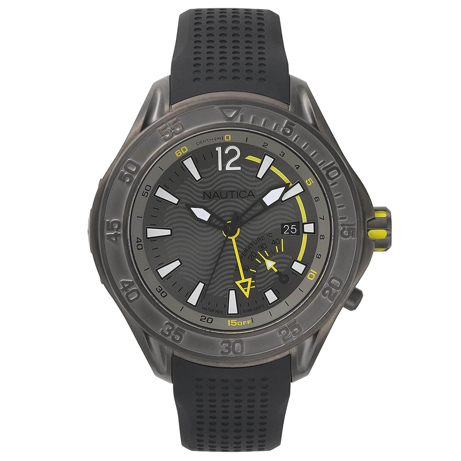 Nautica Men's Watch Breakwater Gun Metal NAPBRW003 - Watches & Crystals
