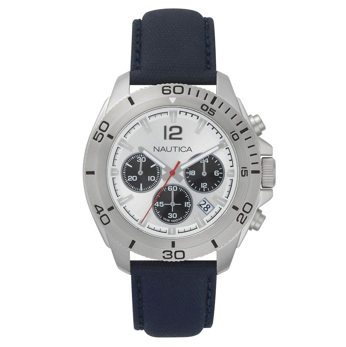 Nautica Men's Watch Chronograph Andover Navy NAPADR001-GR8 Sunglasses