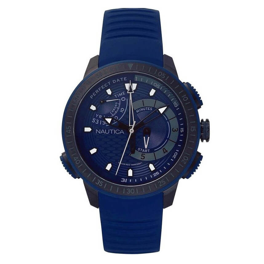 Nautica Men's Watch Chronograph Cape Town Blue NAPCPT002-GR8 Sunglasses