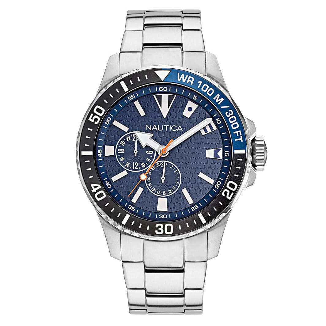 Nautica Men's Watch Freeboard Silver NAPFRB928 - Watches & Crystals