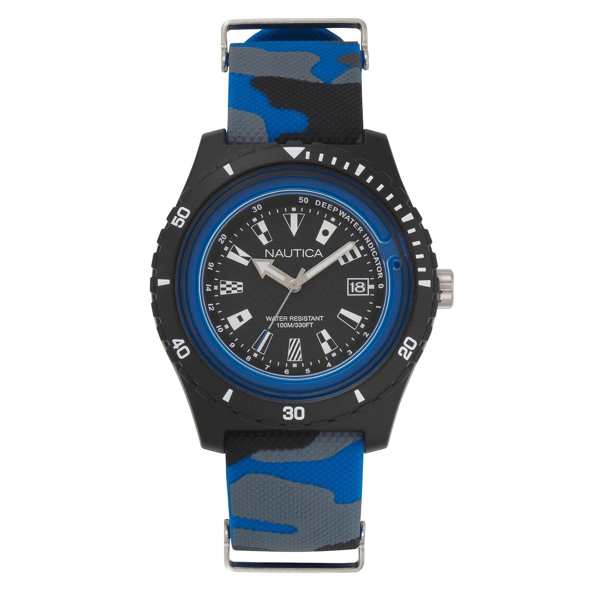 Nautica Men's Watch Surfside Blue Camo NAPSRF009 - Watches & Crystals