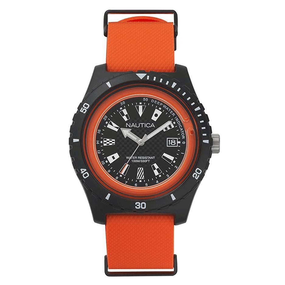 Nautica Men's Watch Surfside Orange NAPSRF003-GR8 Sunglasses