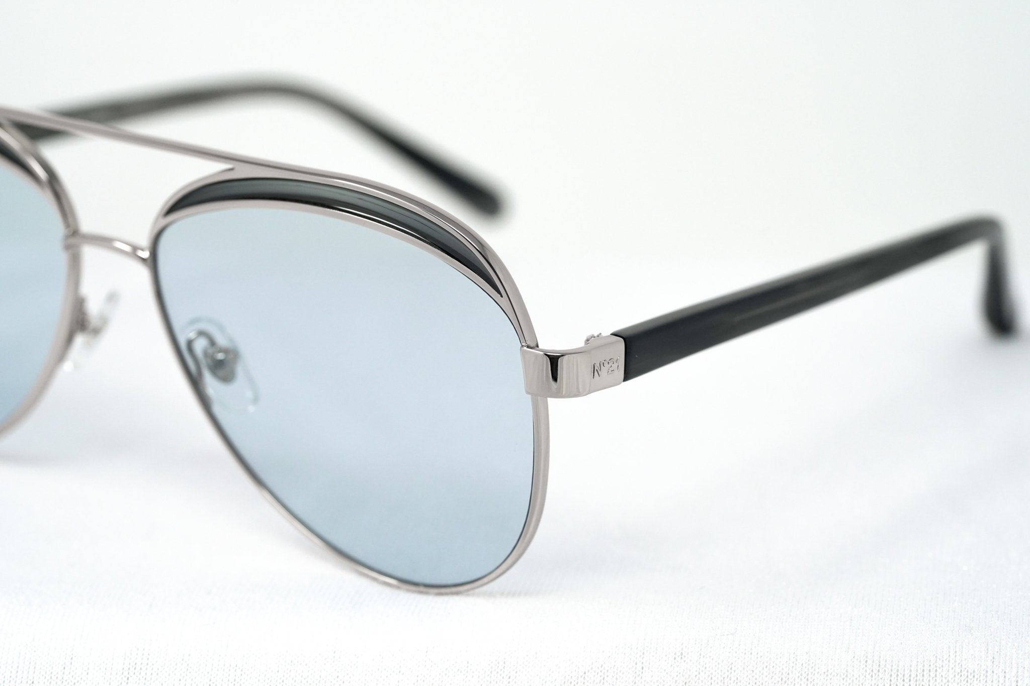 NO 21 Sunglasses Brass and Blue Lenses-GR8 Sunglasses