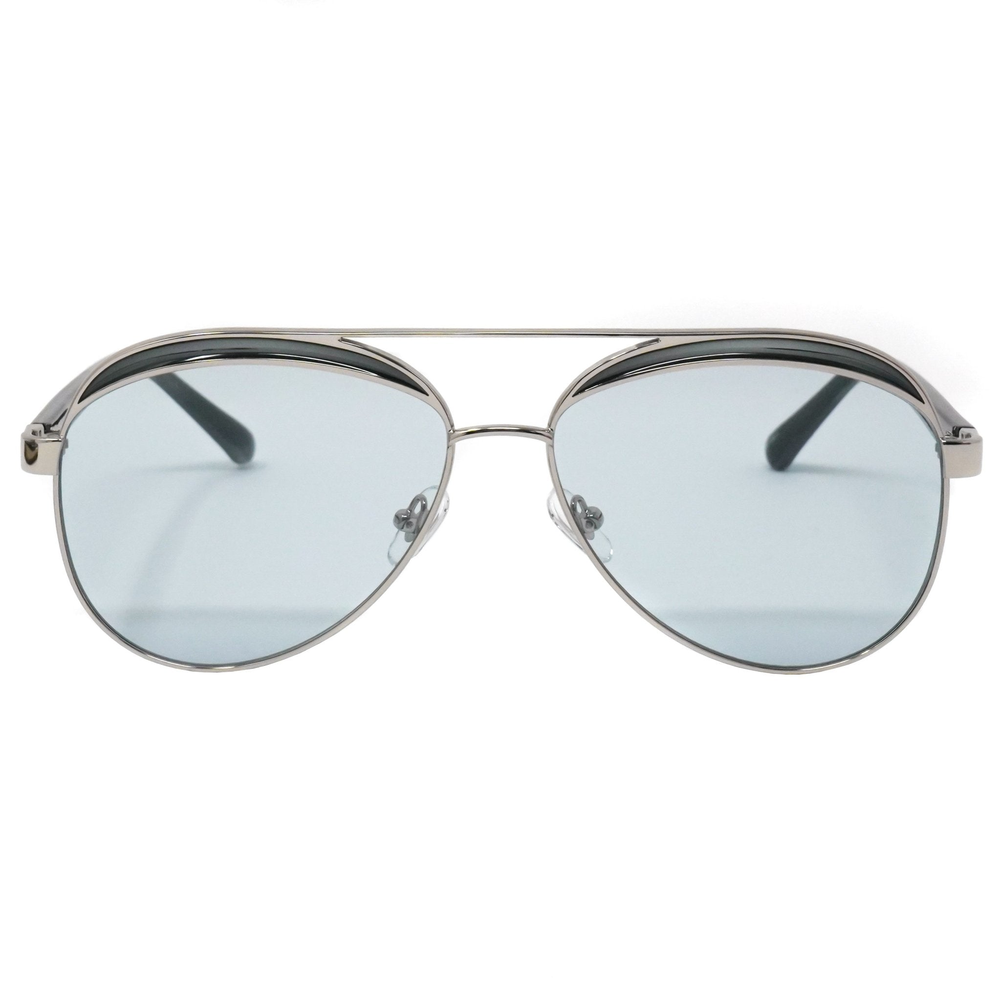 NO 21 Sunglasses Brass and Blue Lenses - Watches & Crystals