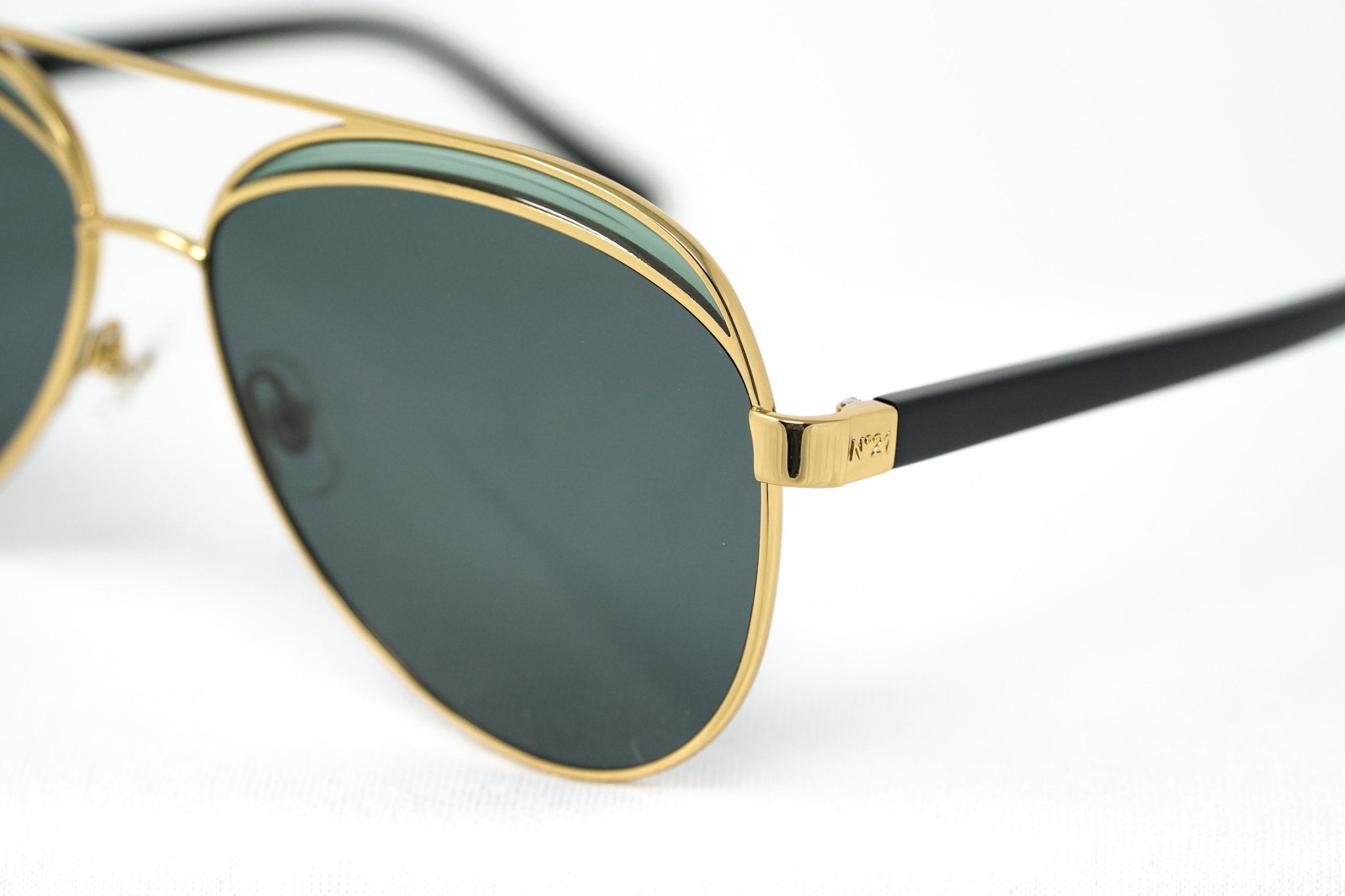 NO 21 Sunglasses Gold and Green-GR8 Sunglasses