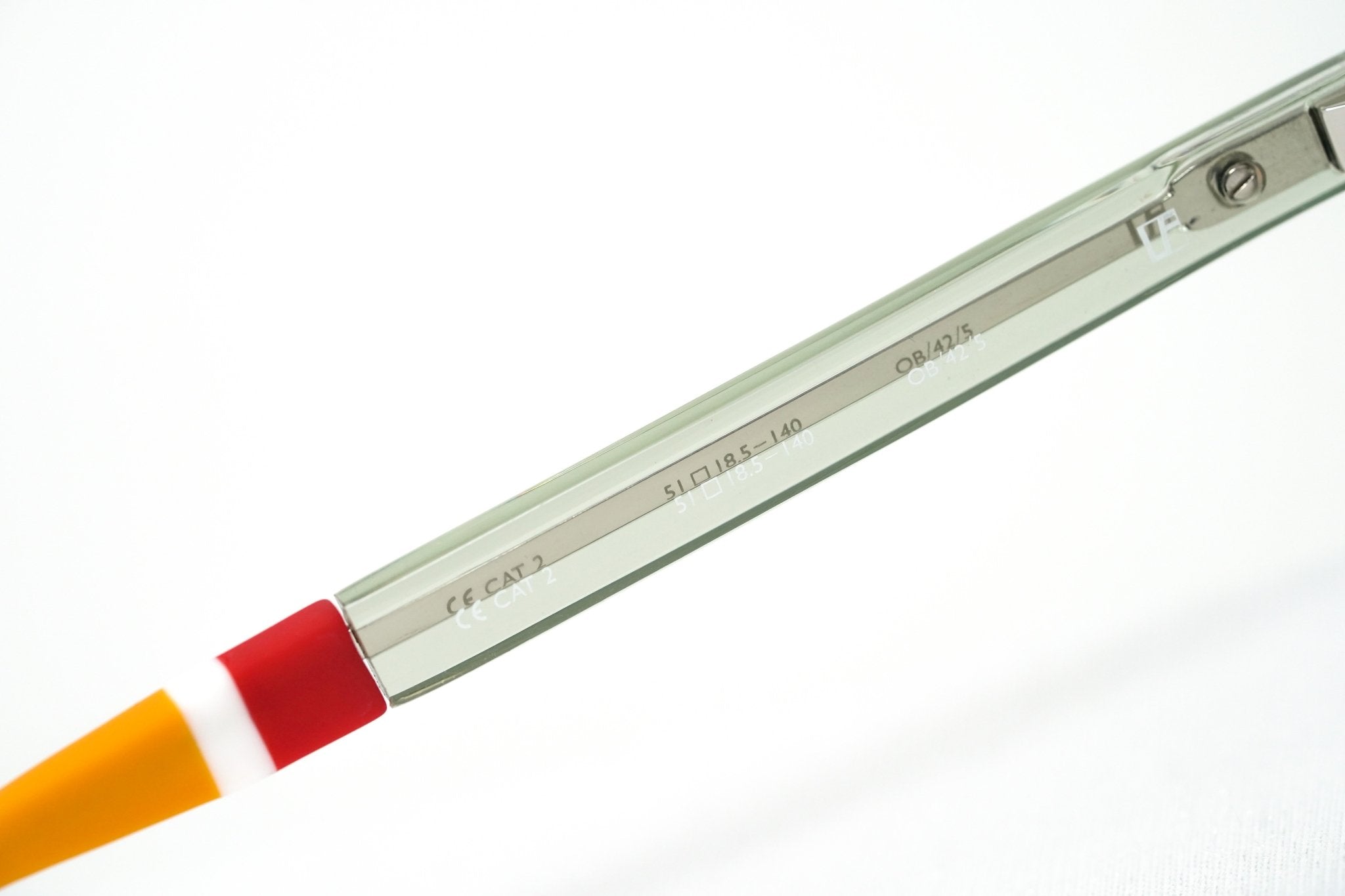 Orlebar Brown Sunglasses Round Transparent Green and Orange-GR8 Sunglasses