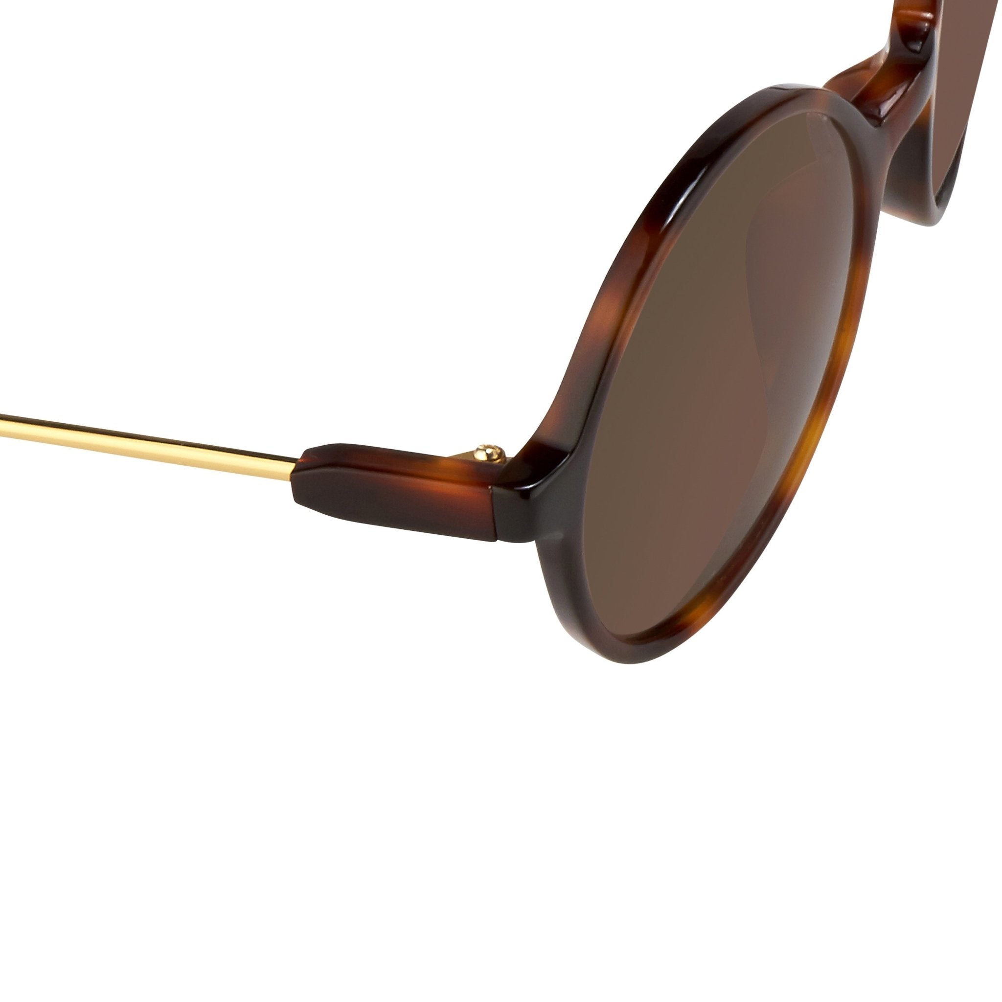 Orlebar Brown Sunglasses Round Tortoise Shell and Brown OB27C2SUN-GR8 Sunglasses