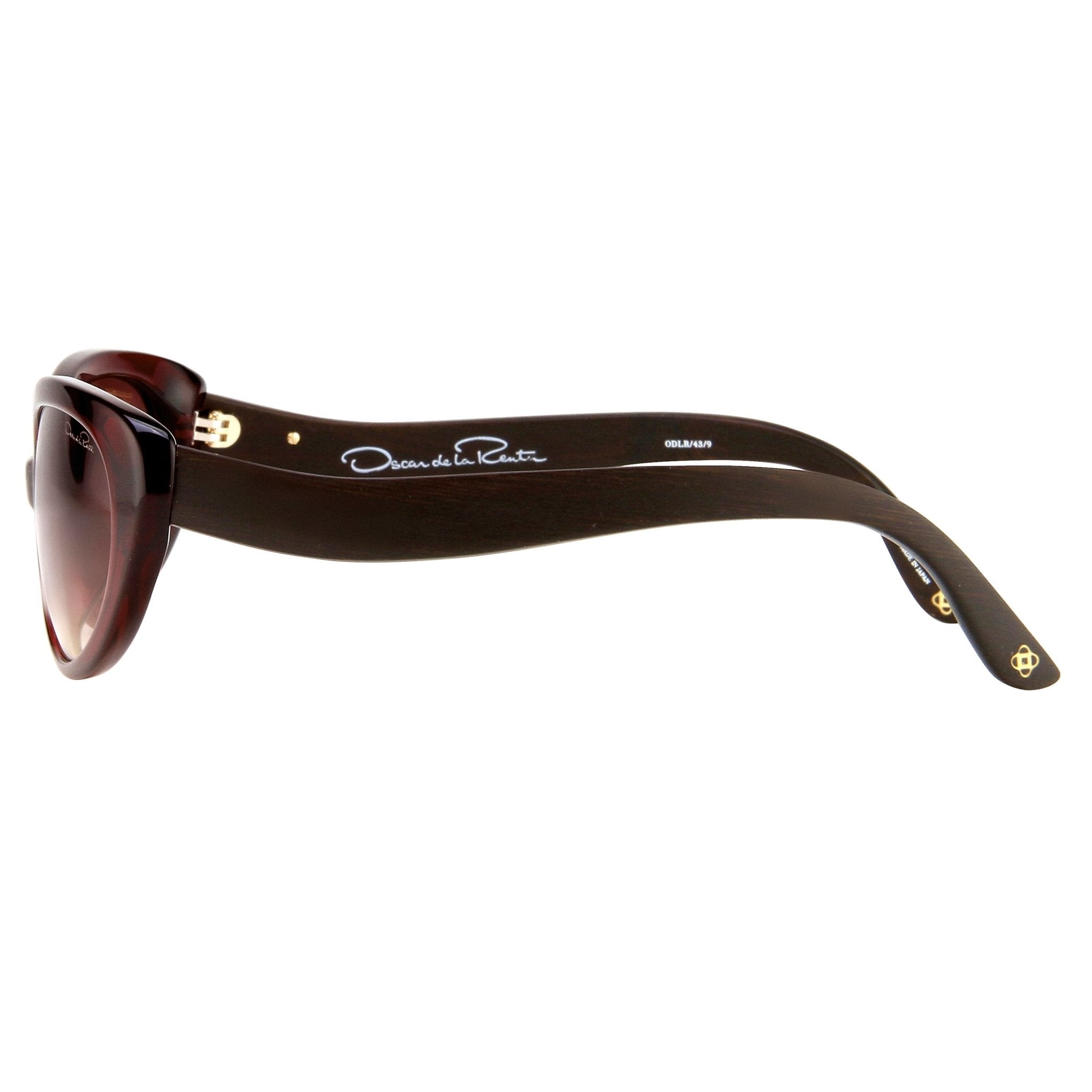 Oscar De La Renta Eyeglasses Cat Eye Ruby and Grey Lenses - ODLR43C9SUN - Watches & Crystals