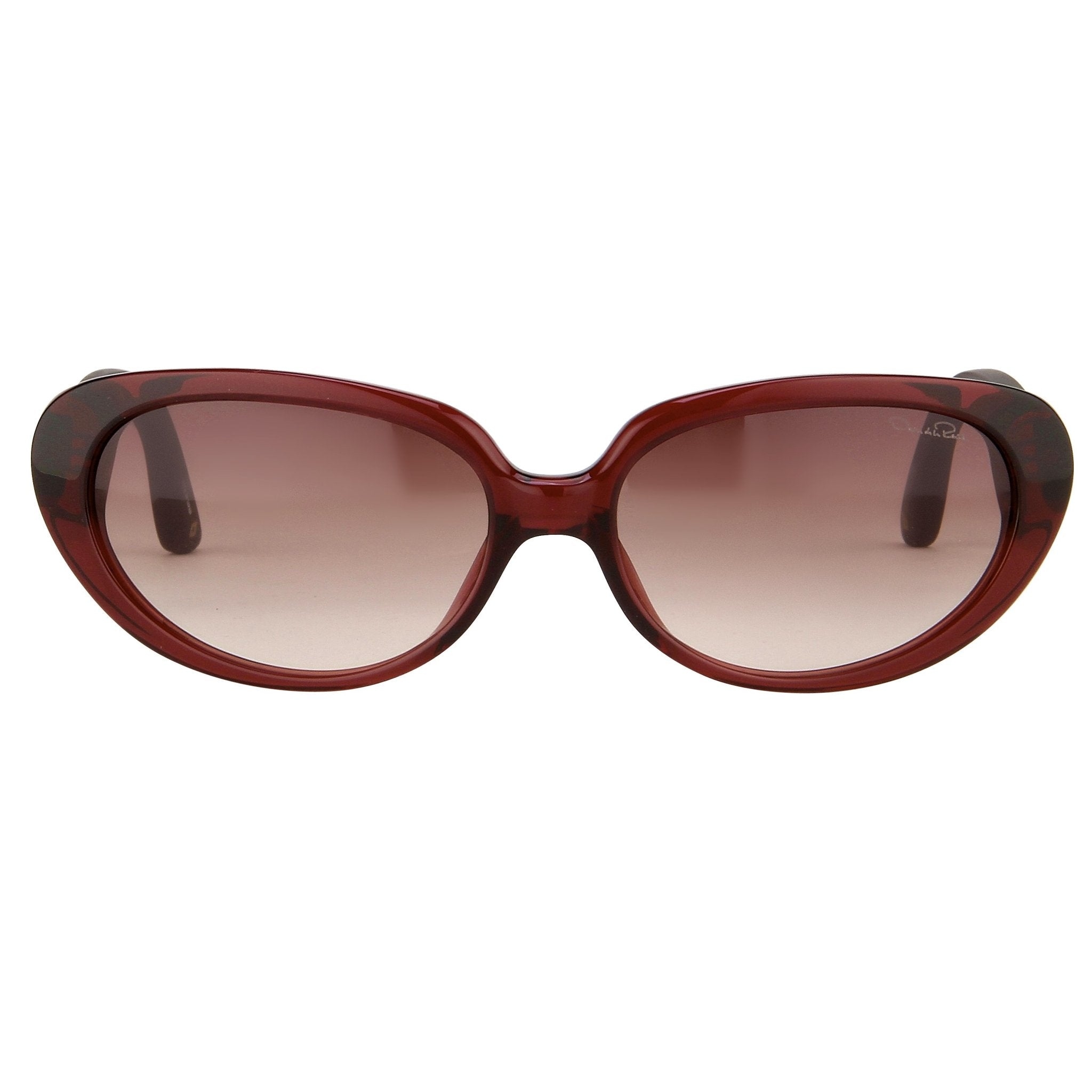 Oscar De La Renta Eyeglasses Cat Eye Ruby and Grey Lenses - ODLR43C9SUN - Watches & Crystals