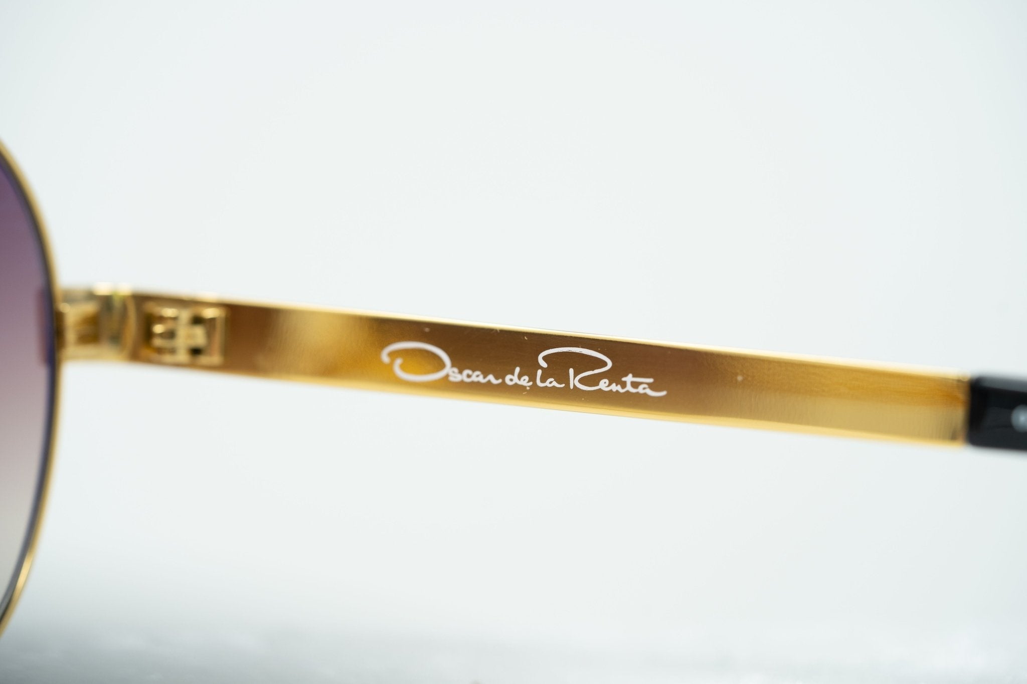 Oscar De La Renta Sunglasses Gold and Brown ODLR44C4SUN-GR8 Sunglasses