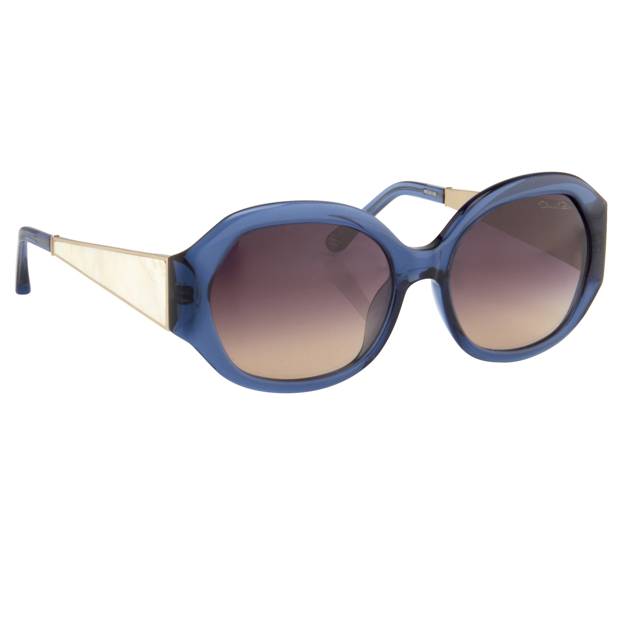 Oscar De La Renta Sunglasses Jackie O Blue and Grey-GR8 Sunglasses