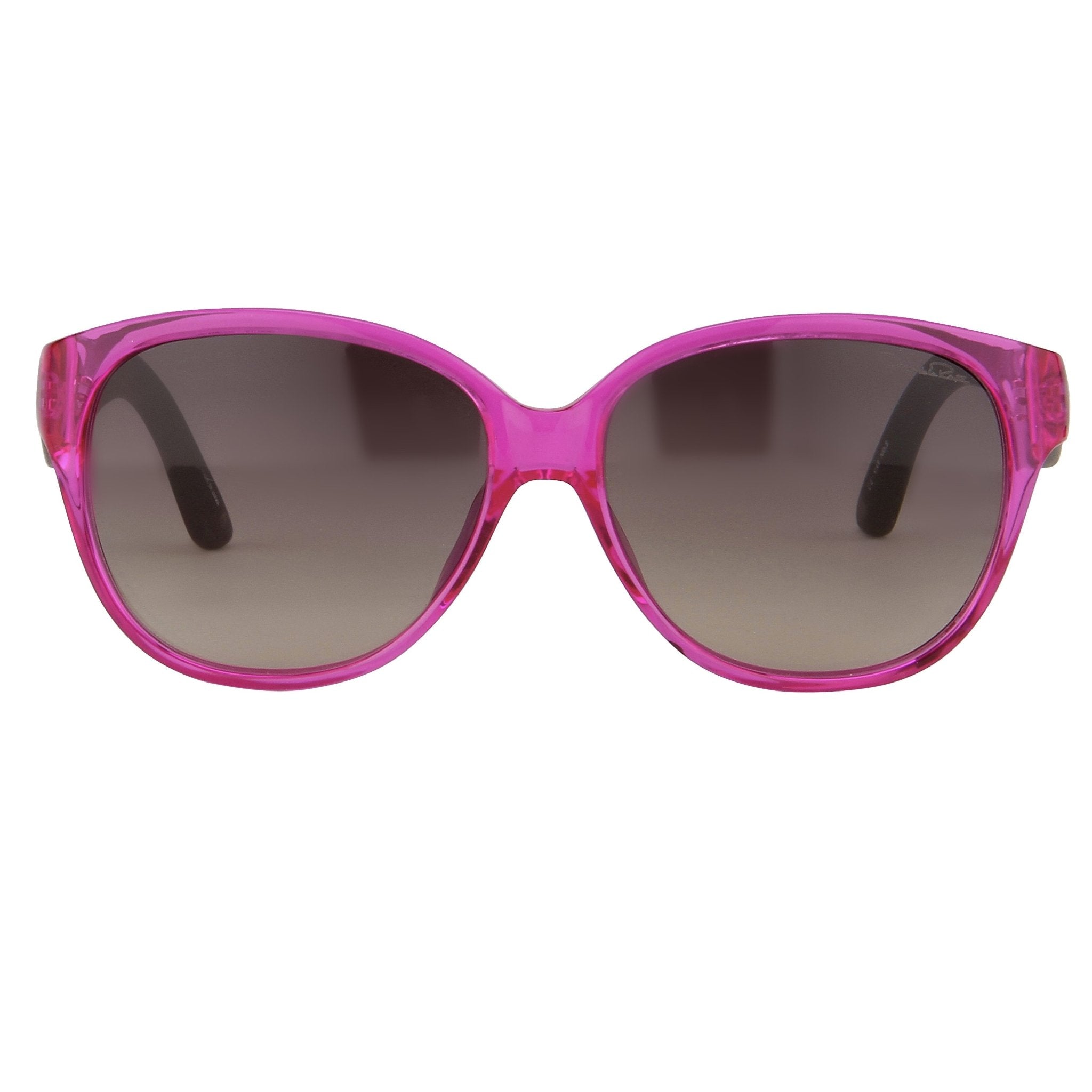 Oscar De La Renta Sunglasses Oval Pink and Dark Grey-GR8 Sunglasses
