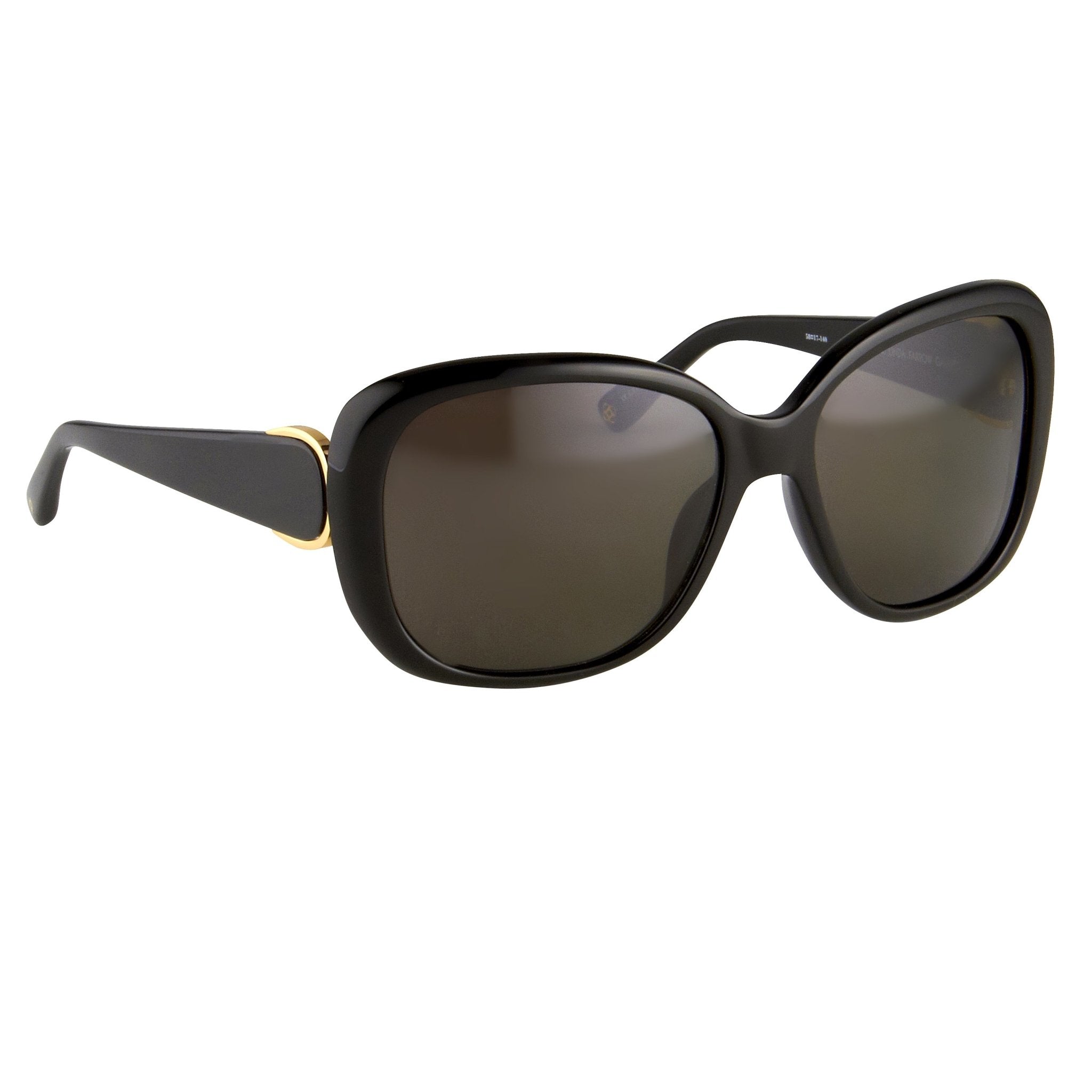 Oscar De La Renta Sunglasses Oversized Frame Black and Grey Lenses - ODLR45C1SUN - Watches & Crystals