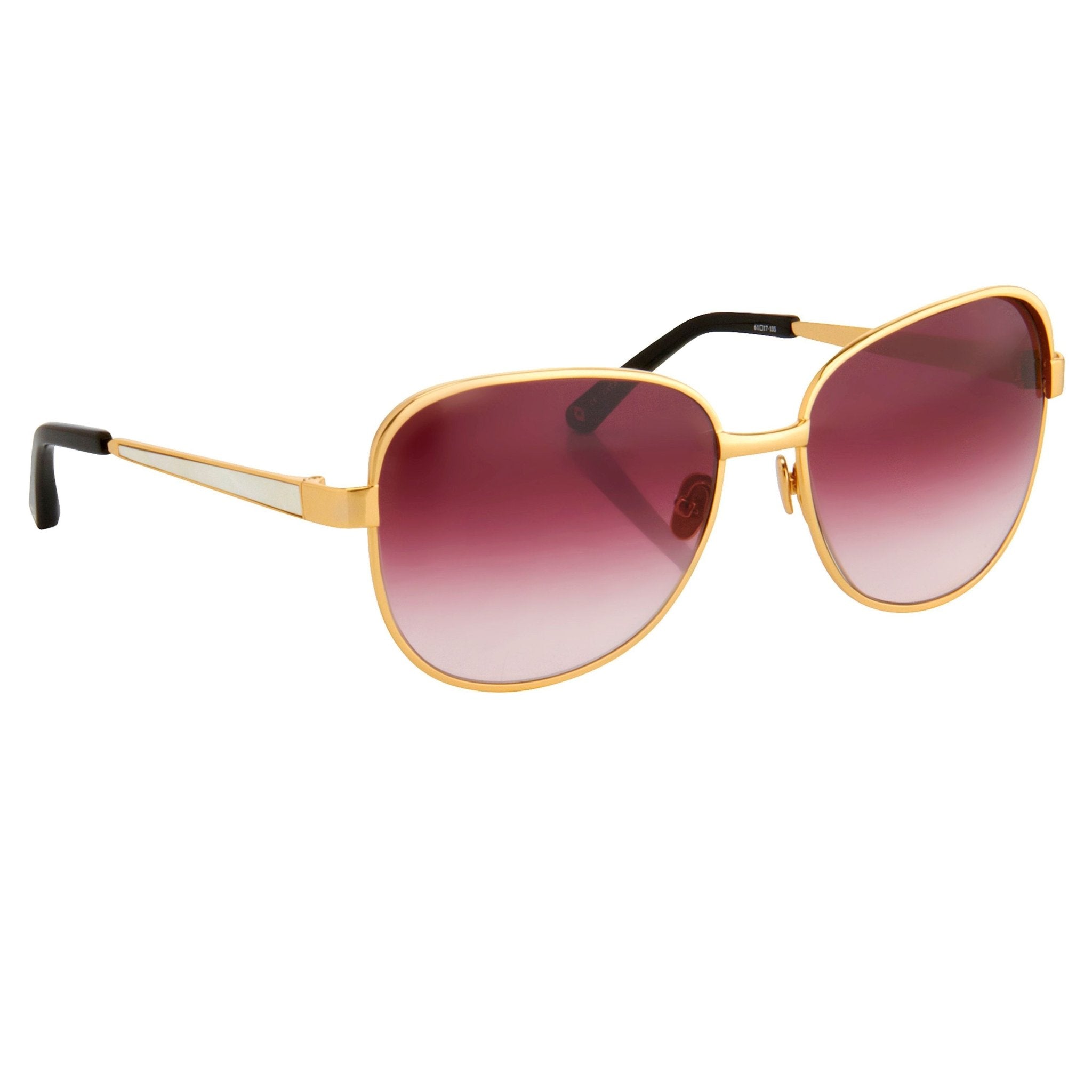 Oscar De La Renta Sunglasses Oversized Gold and Purple-GR8 Sunglasses