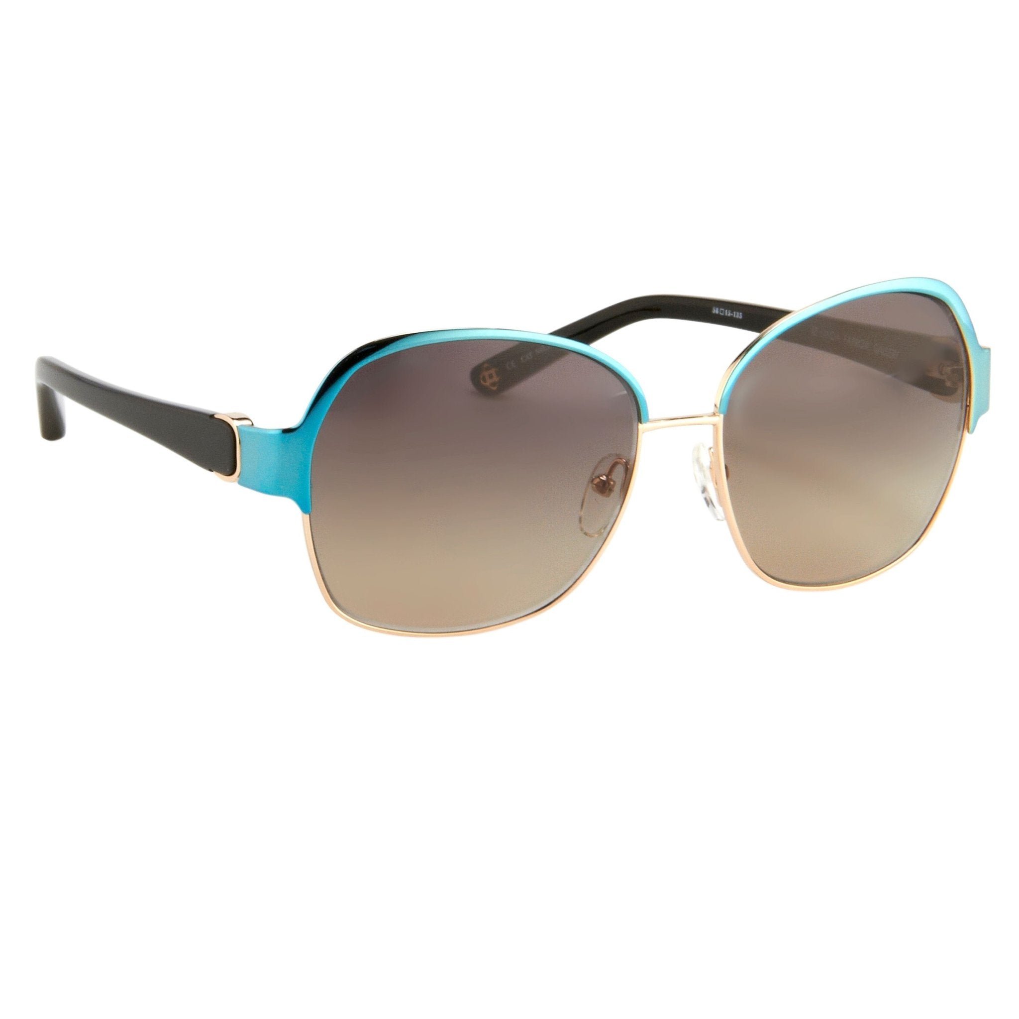 Oscar De La Renta Sunglasses Oversized Aquamarine Enamel and Grey-GR8 Sunglasses