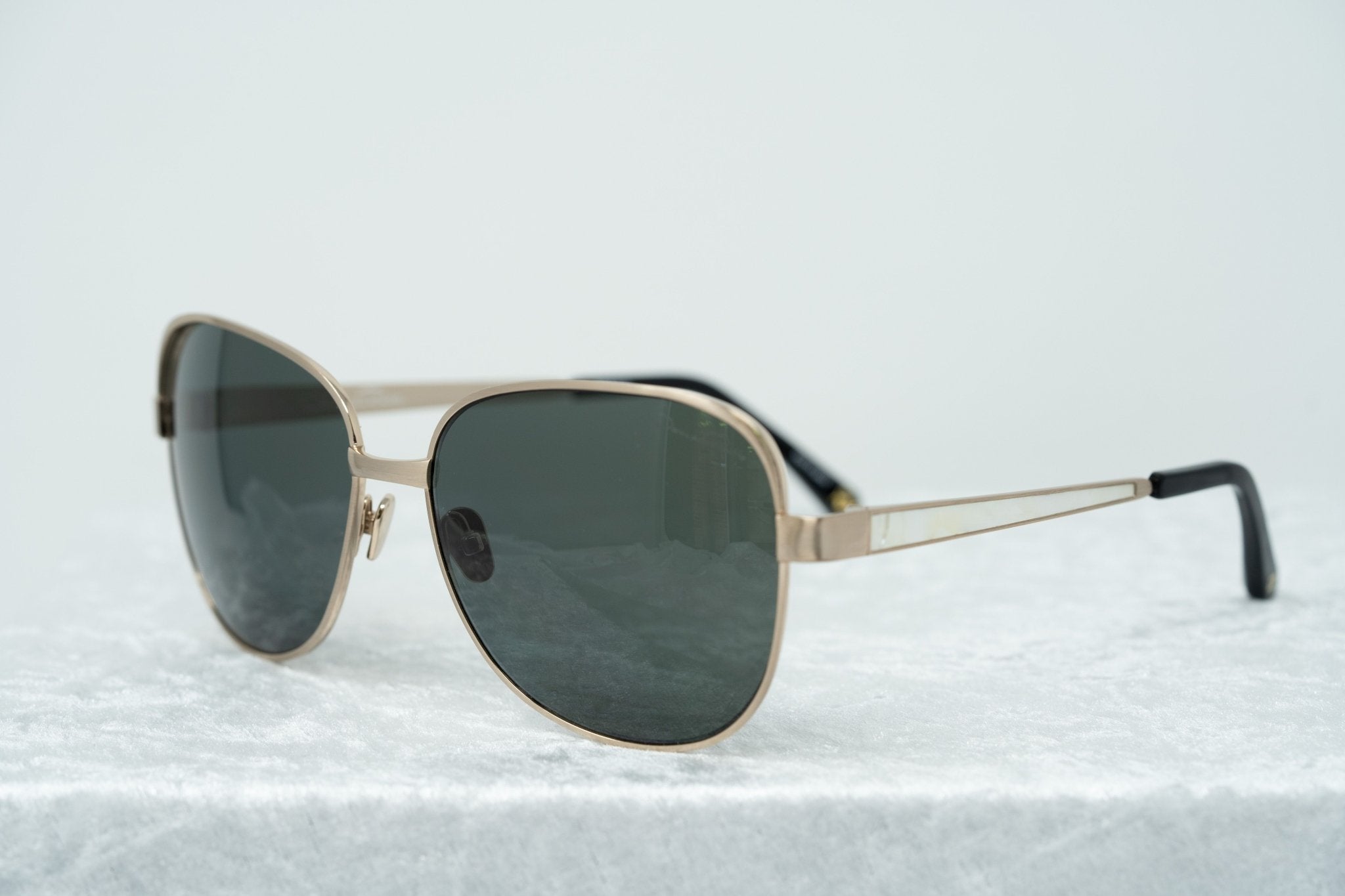 Oscar De La Renta Sunglasses Oversized Rose Gold and Green-GR8 Sunglasses