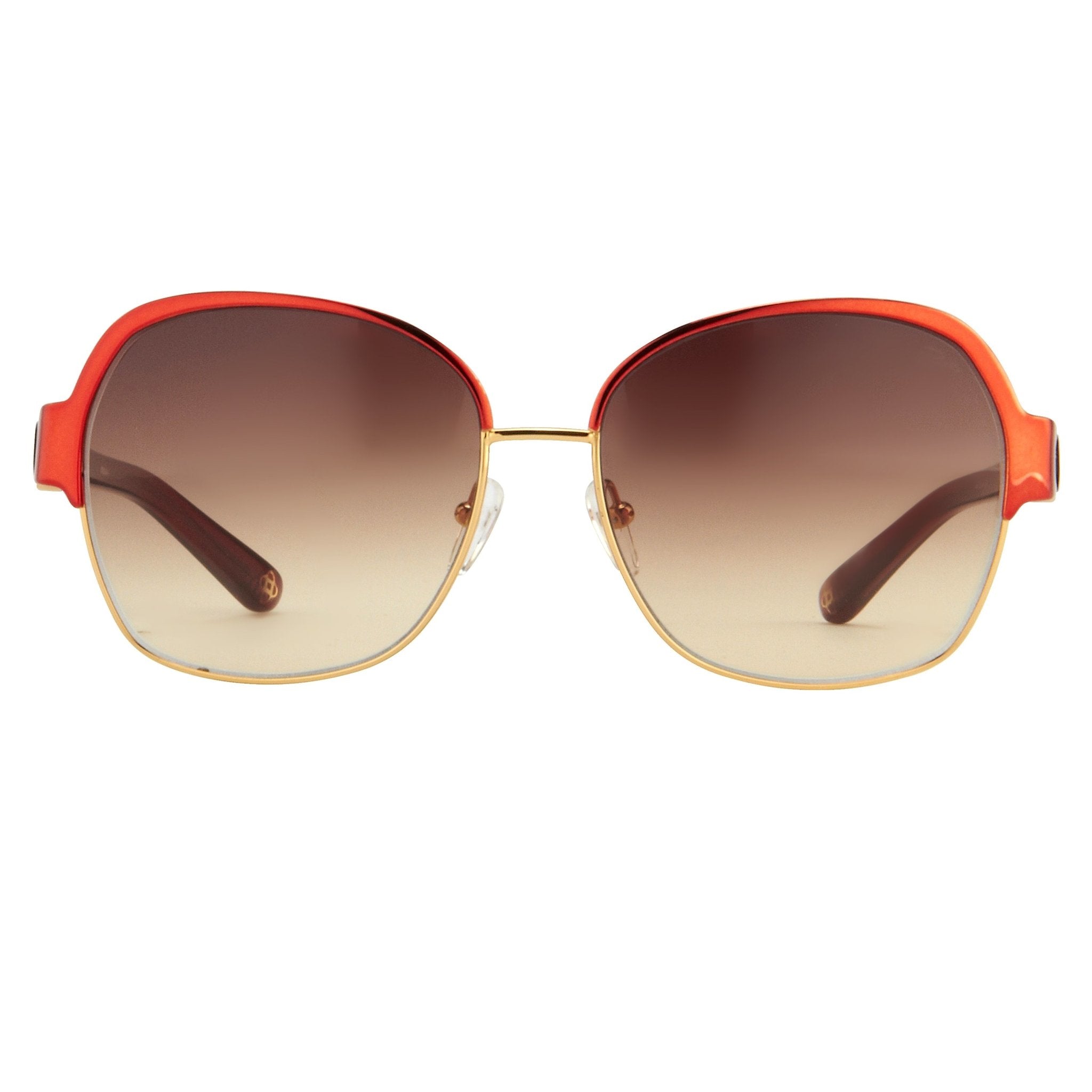 Oscar De La Renta Sunglasses Oversized Russian Gold Red and Grey-GR8 Sunglasses