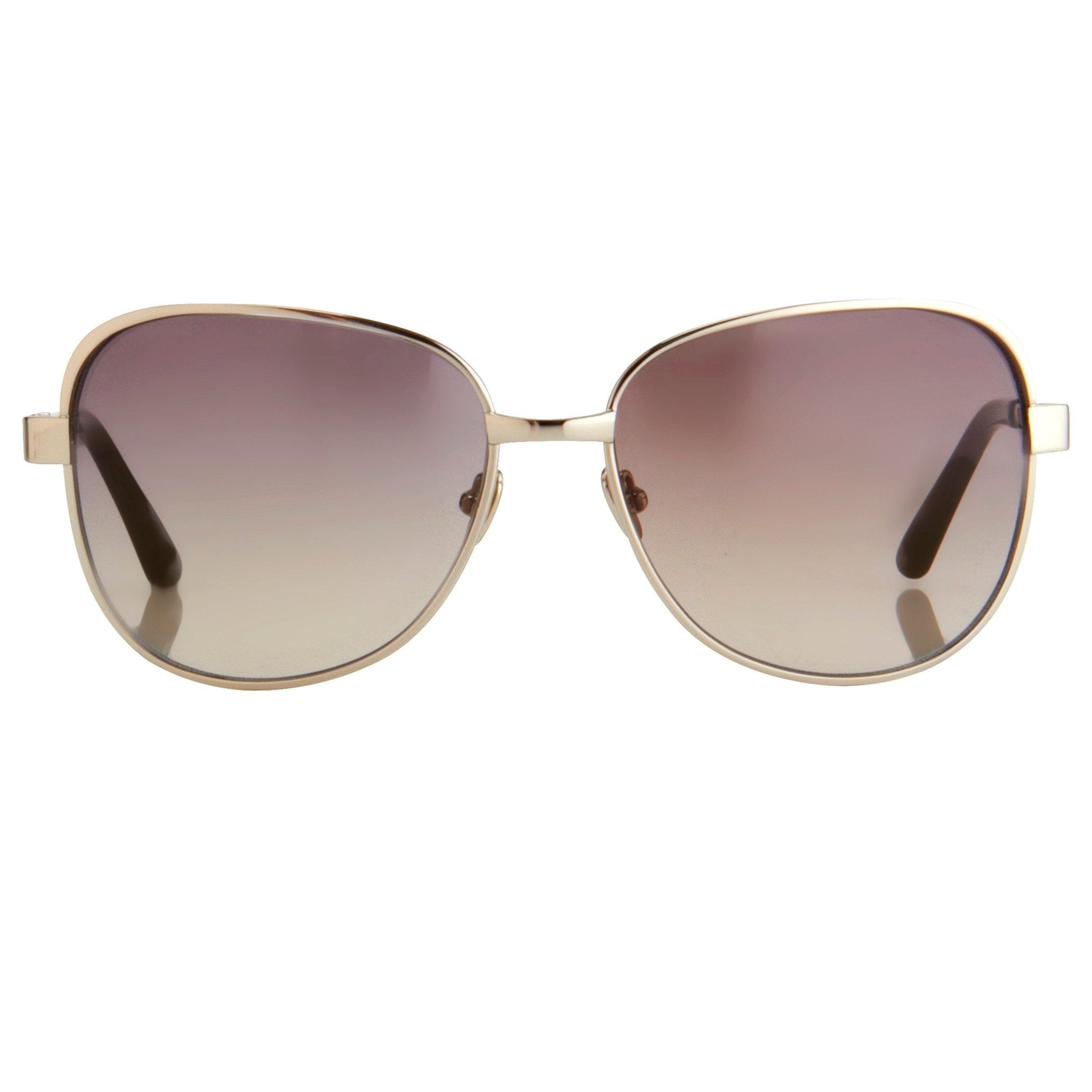 Oscar De La Renta Sunglasses Oversized Silver and Grey-GR8 Sunglasses