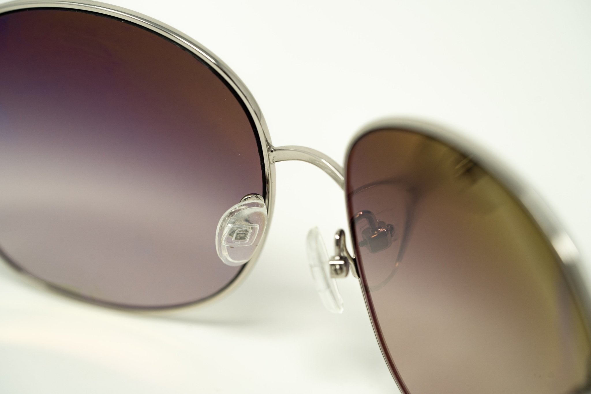 Oscar De La Renta Sunglasses Oversized Silver White and Grey-GR8 Sunglasses