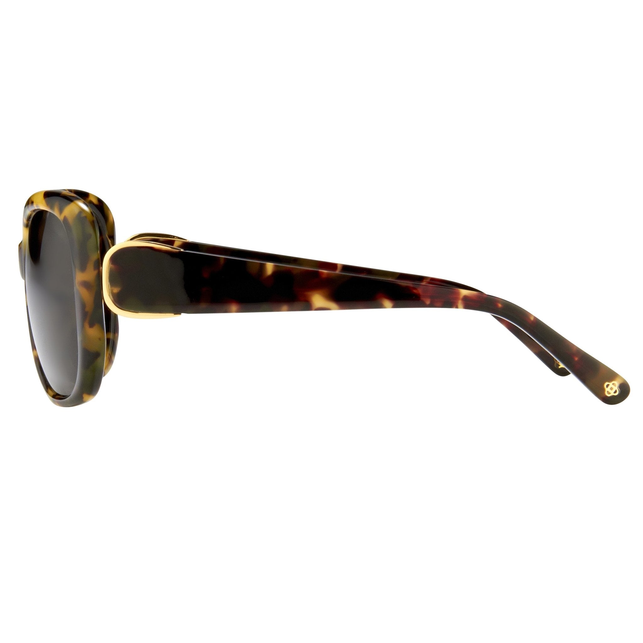 Oscar De La Renta Sunglasses Oversized Acetate Tortoise Shell and Grey-GR8 Sunglasses