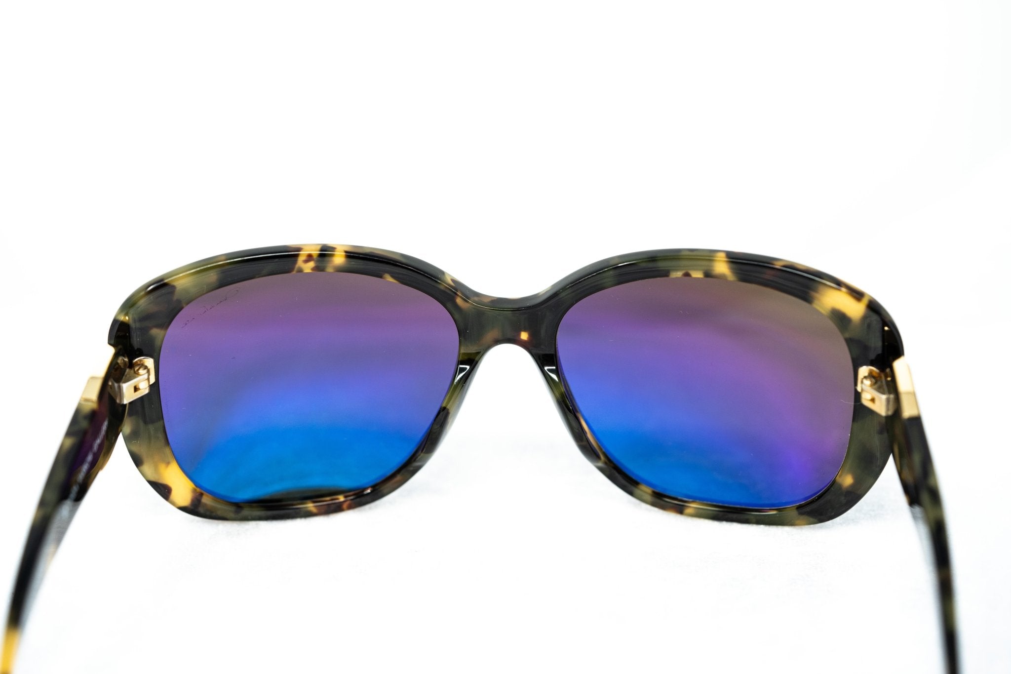 Oscar De La Renta Sunglasses Oversized Acetate Tortoise Shell and Grey-GR8 Sunglasses