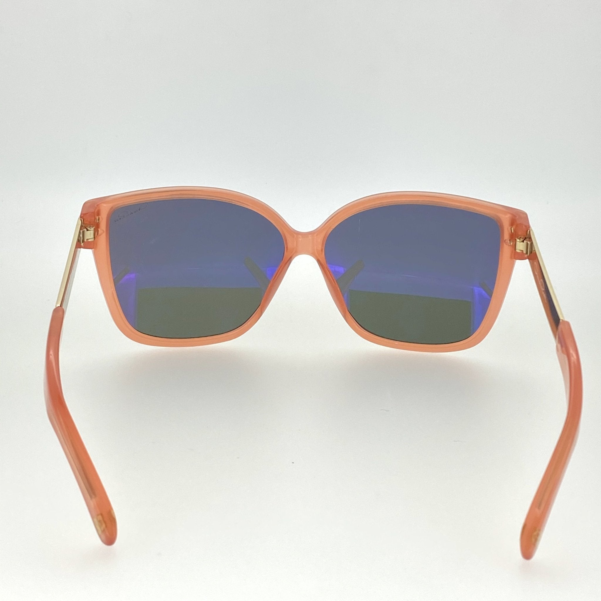 Oscar De La Renta Sunglasses Oversized Orange and Green-GR8 Sunglasses