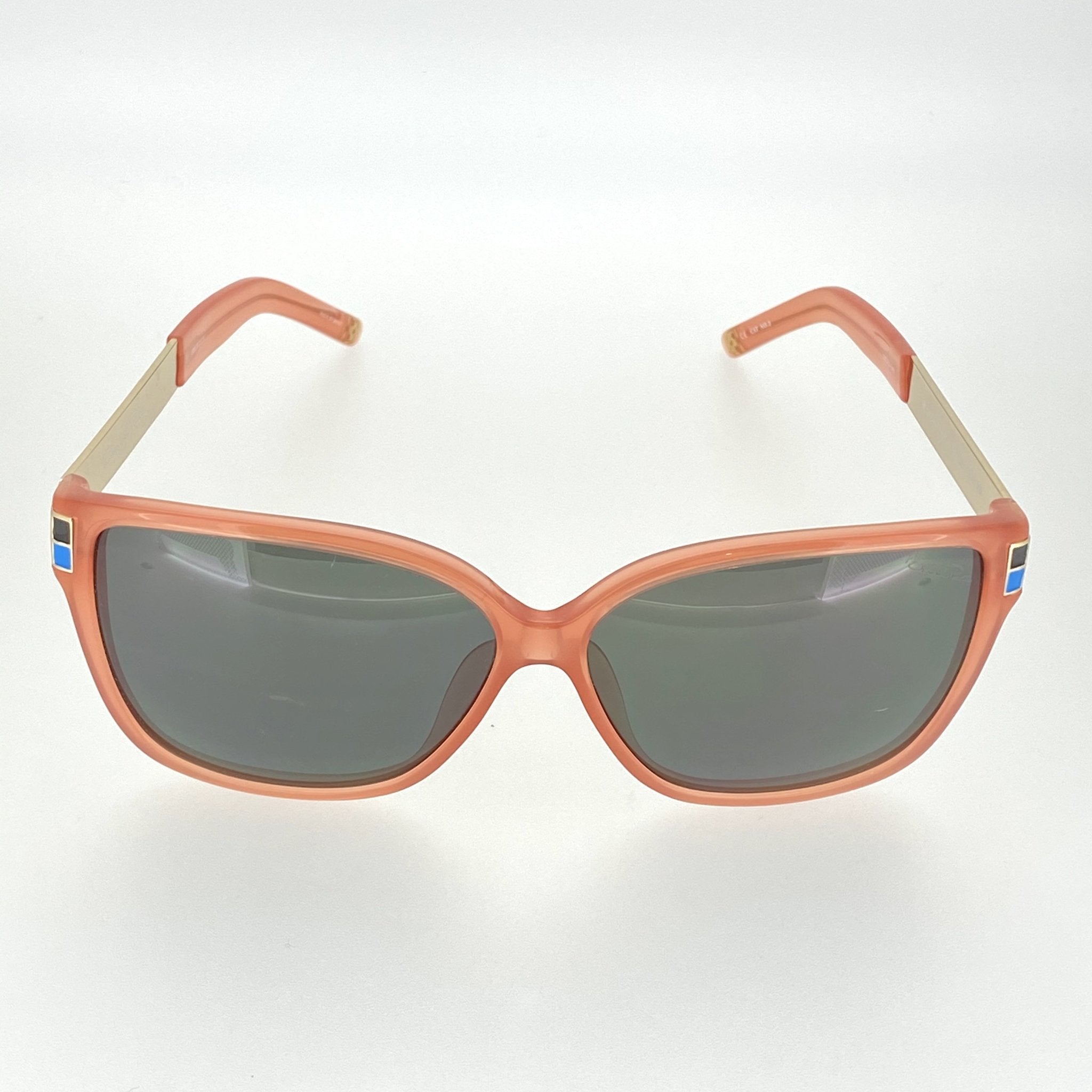 Oscar De La Renta Sunglasses Oversized Orange and Green-GR8 Sunglasses