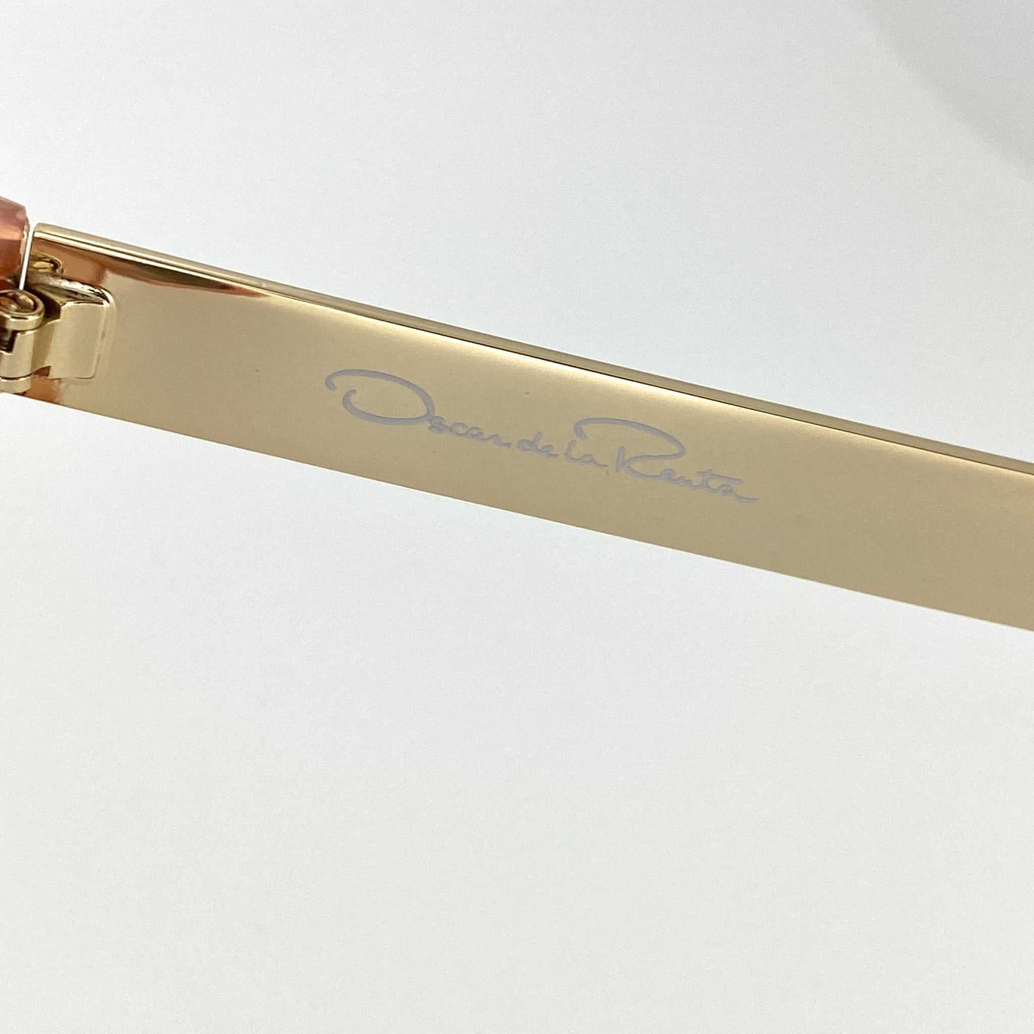 Oscar De La Renta Sunglasses Oversized Orange and Green-GR8 Sunglasses