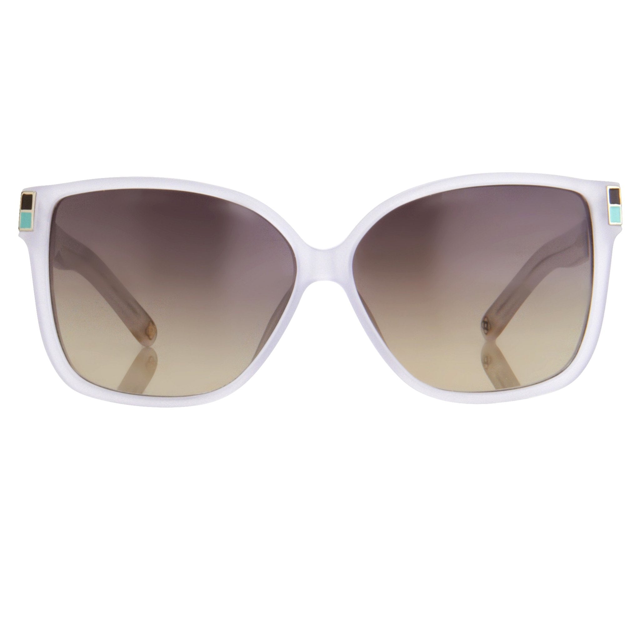 Oscar De La Renta Sunglasses Oversized White and Green-GR8 Sunglasses