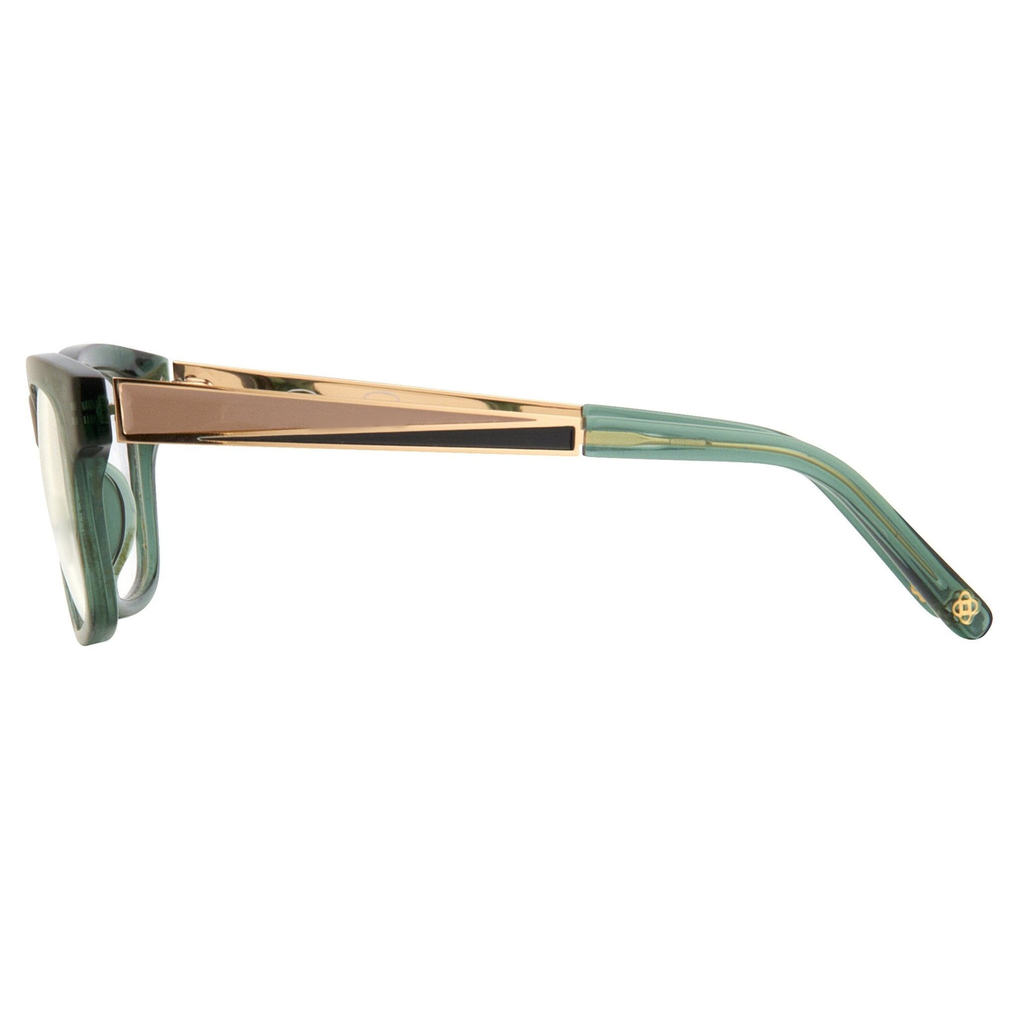 Oscar De La Renta Eyeglasses Rectangle Green and Clear-GR8 Sunglasses