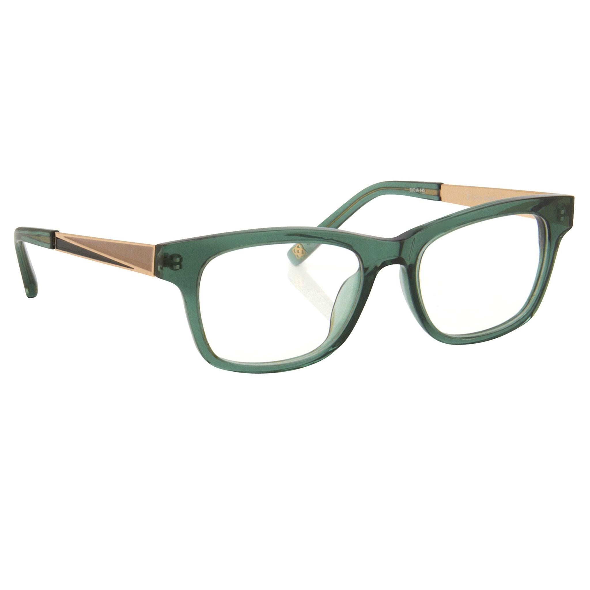 Oscar De La Renta Eyeglasses Rectangle Green and Clear-GR8 Sunglasses